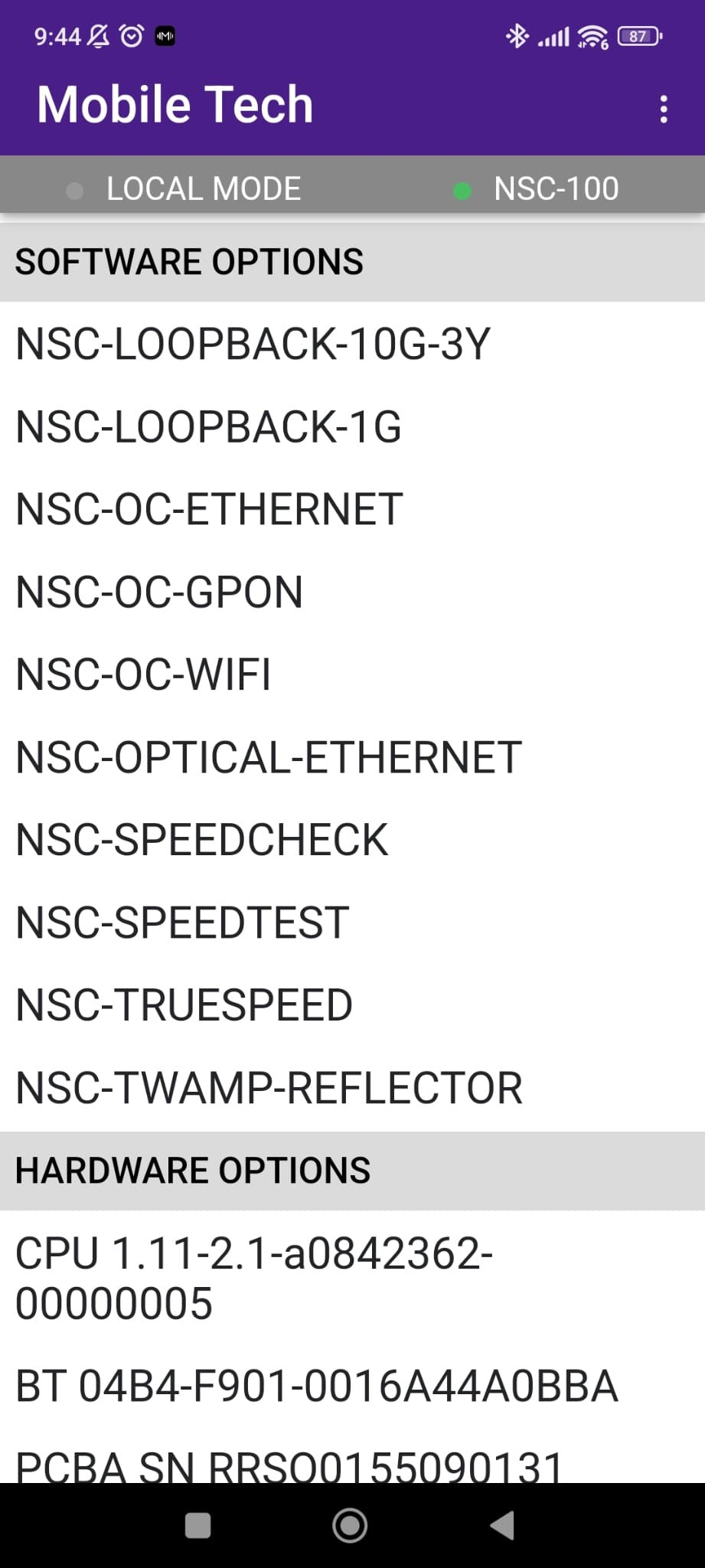 Viavi NSC-100 Network and Service Companion Loopback 10G & 1G Ethernet GPON WIFI