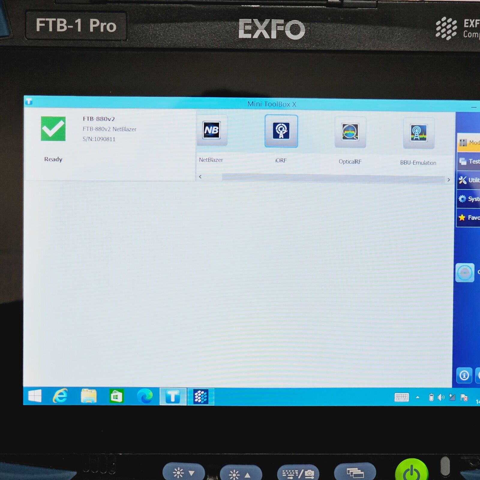 EXFO FTB-1 Pro w/ FTB-880v2 10G / 1G LAN WAN Ethernet Bert Tester RFC 2544 52M