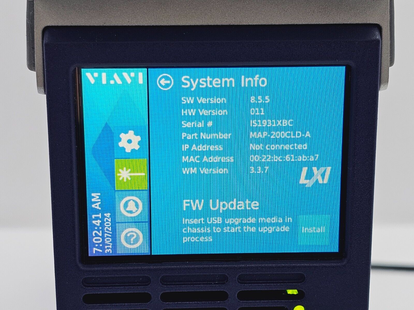 Viavi JDSU MAP-220C-A PCT-rm with mSRC-C2 Source and mOLM-C1 IL/RL Module 2019