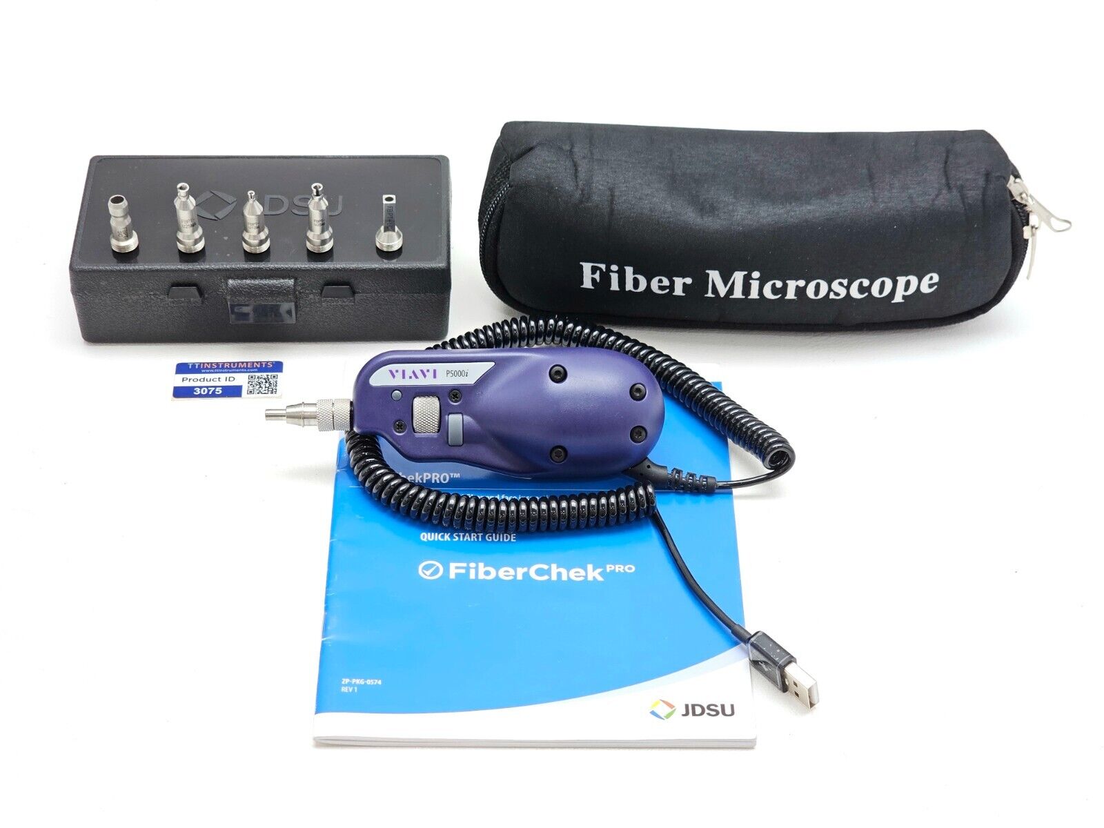 Viavi JDSU P5000i Fiberscope Probe with 5 FBPT Tips LC/SC/U25M/U25MA/U12M