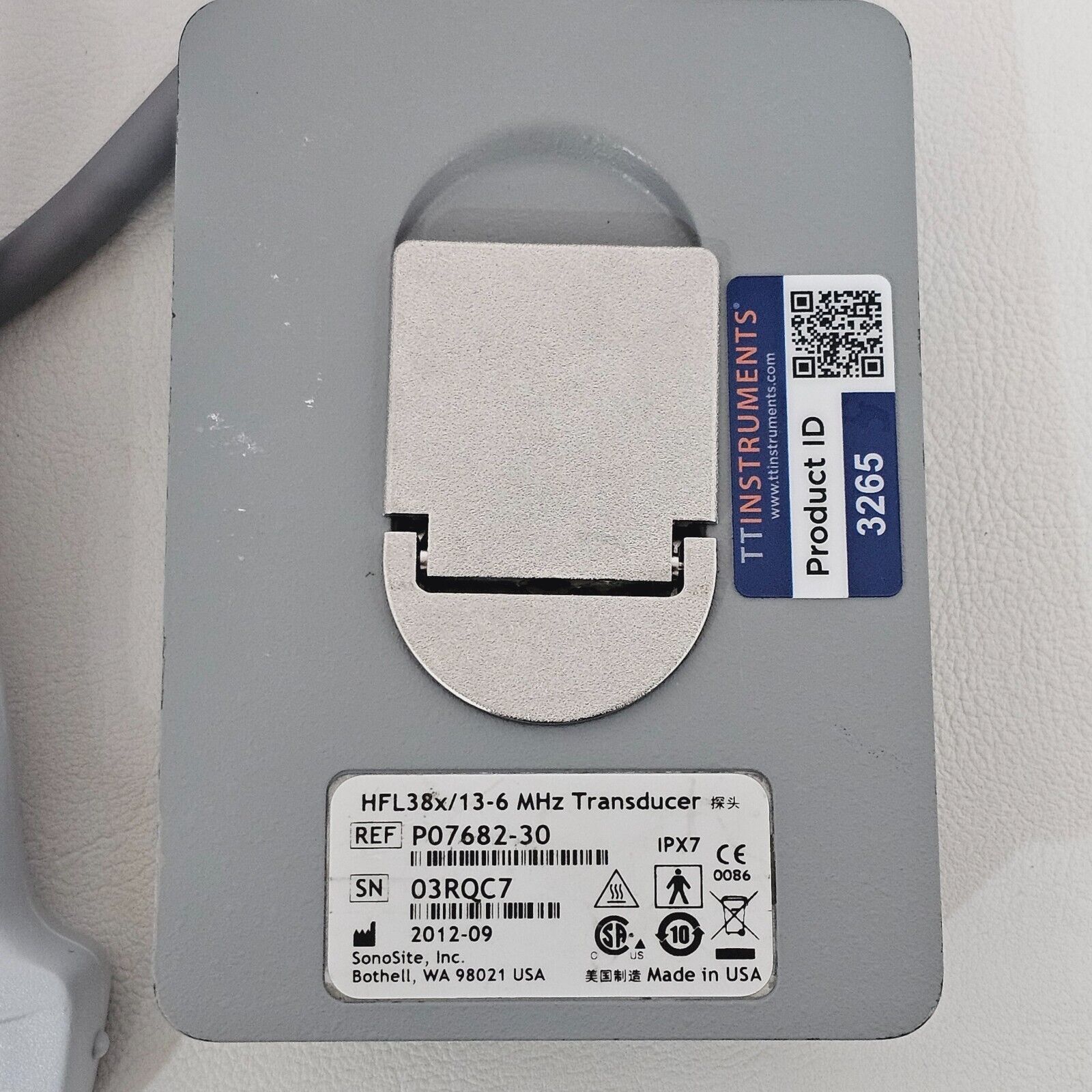 SonoSite P07682-30 HFL38x/13-6 MHz Transducer MFD 2012