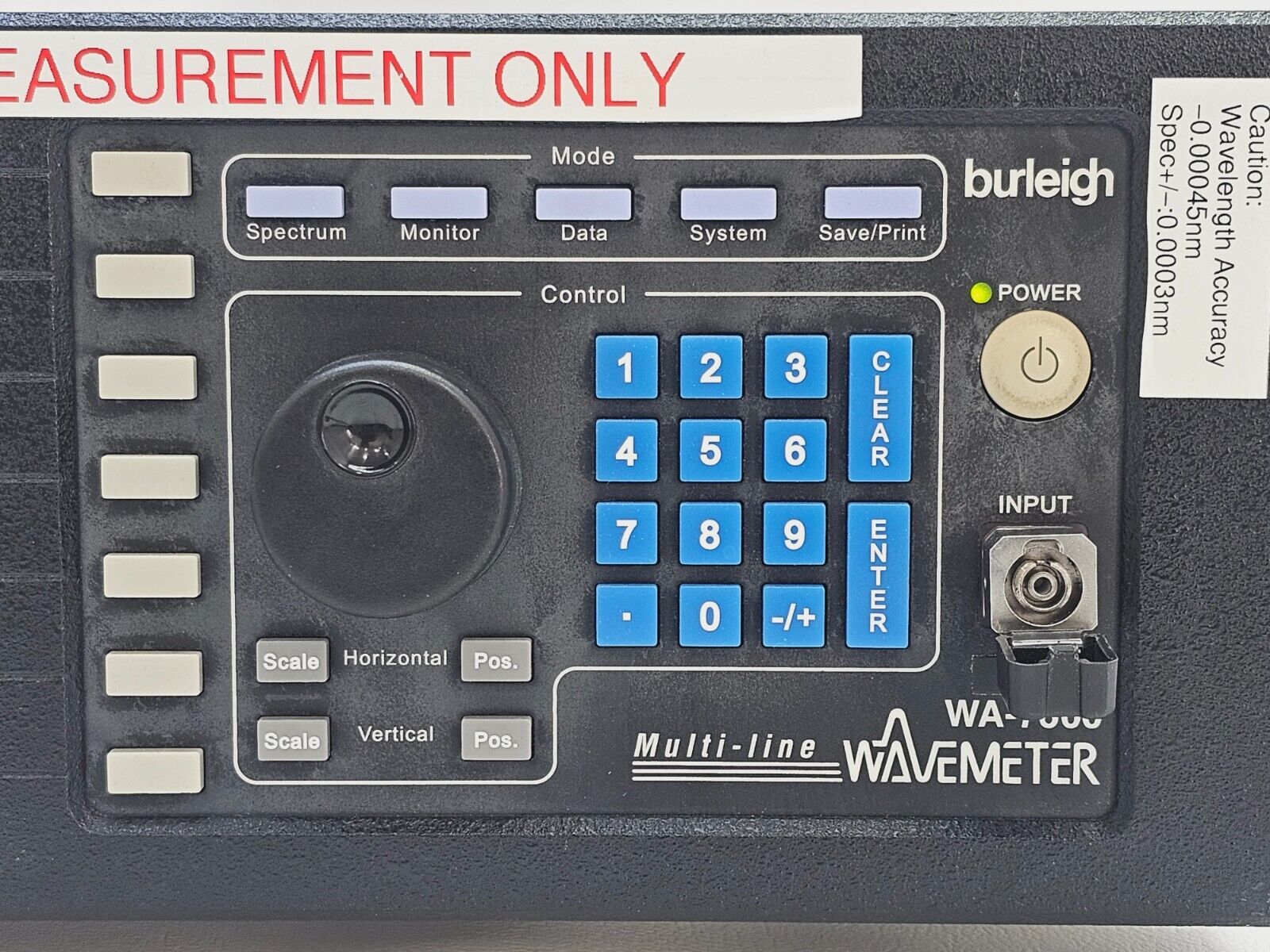 FOR REPAIR Burleigh WA-7600 WA7600 Multi-line Wavemeter