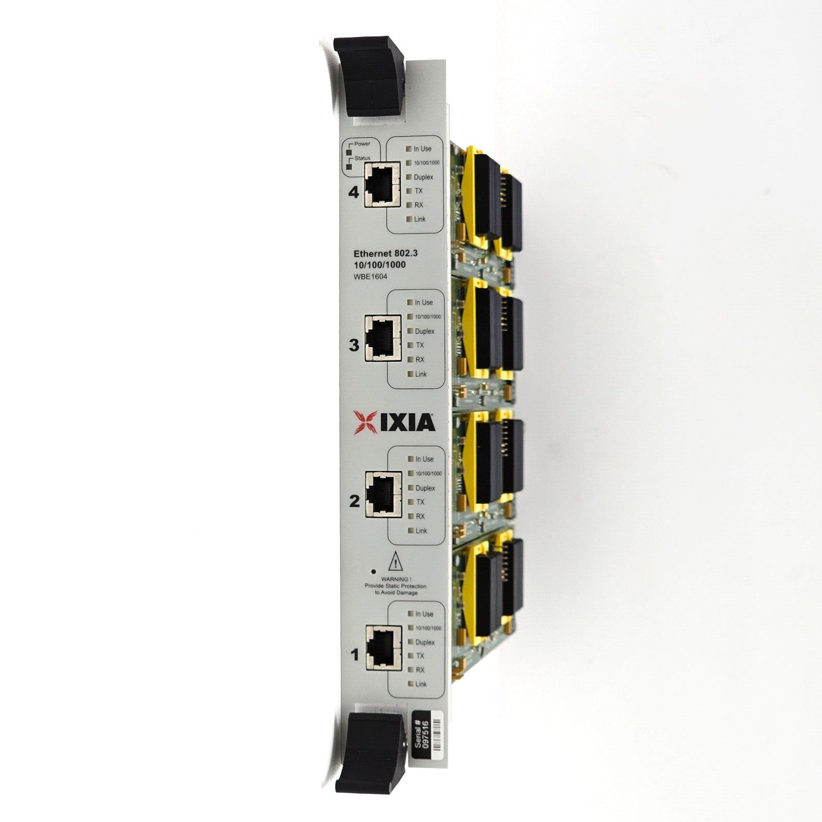 IXIA VeriWave Ethernet 802.3 10/100/1000 WBE1604 4-Port IPv6 IxVeriWave WaveBlad