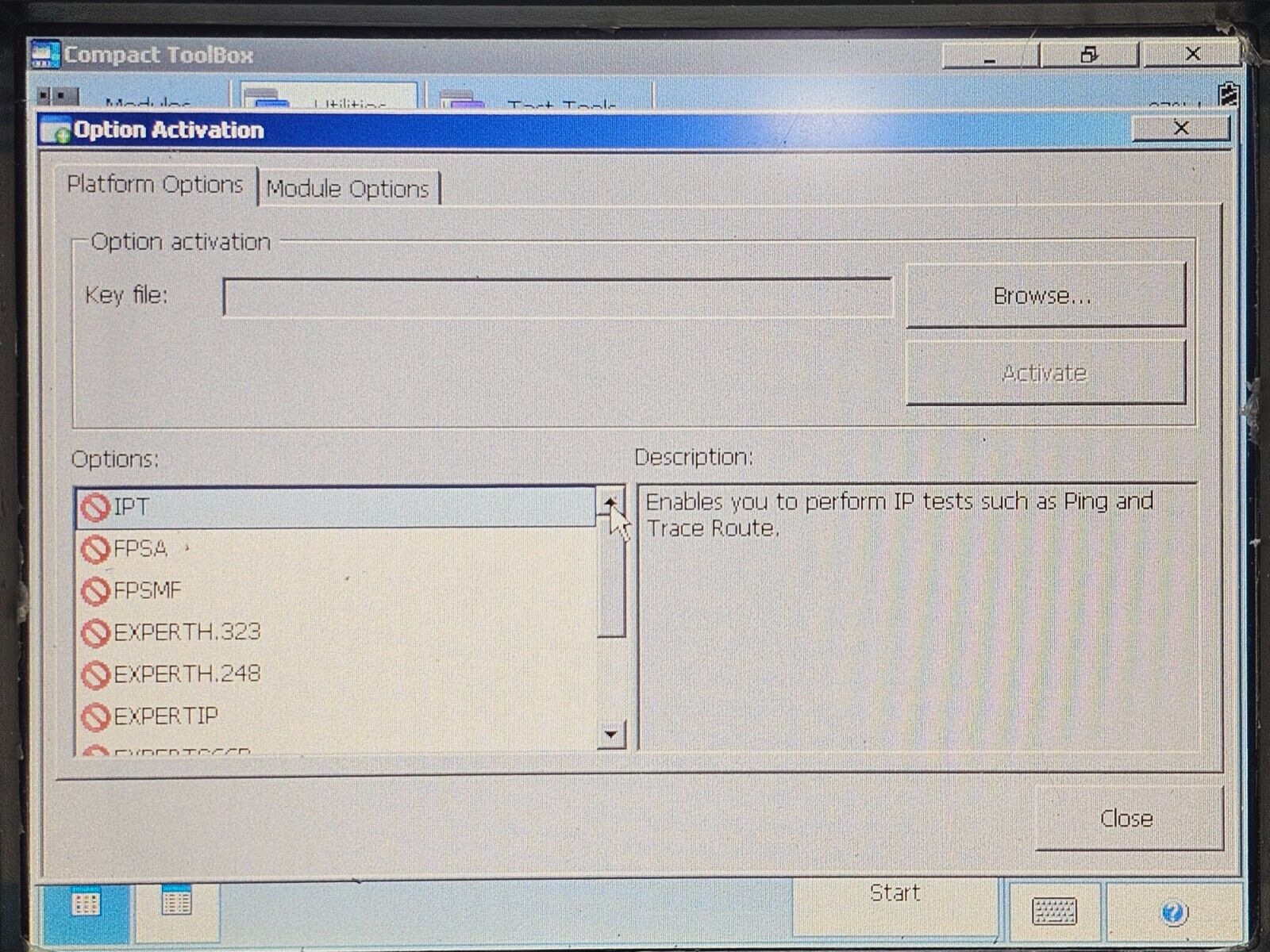 EXFO FTB-200 V2 & FTB-5240S-P OSA with Polarisation Controller In-band OSNR Opt.