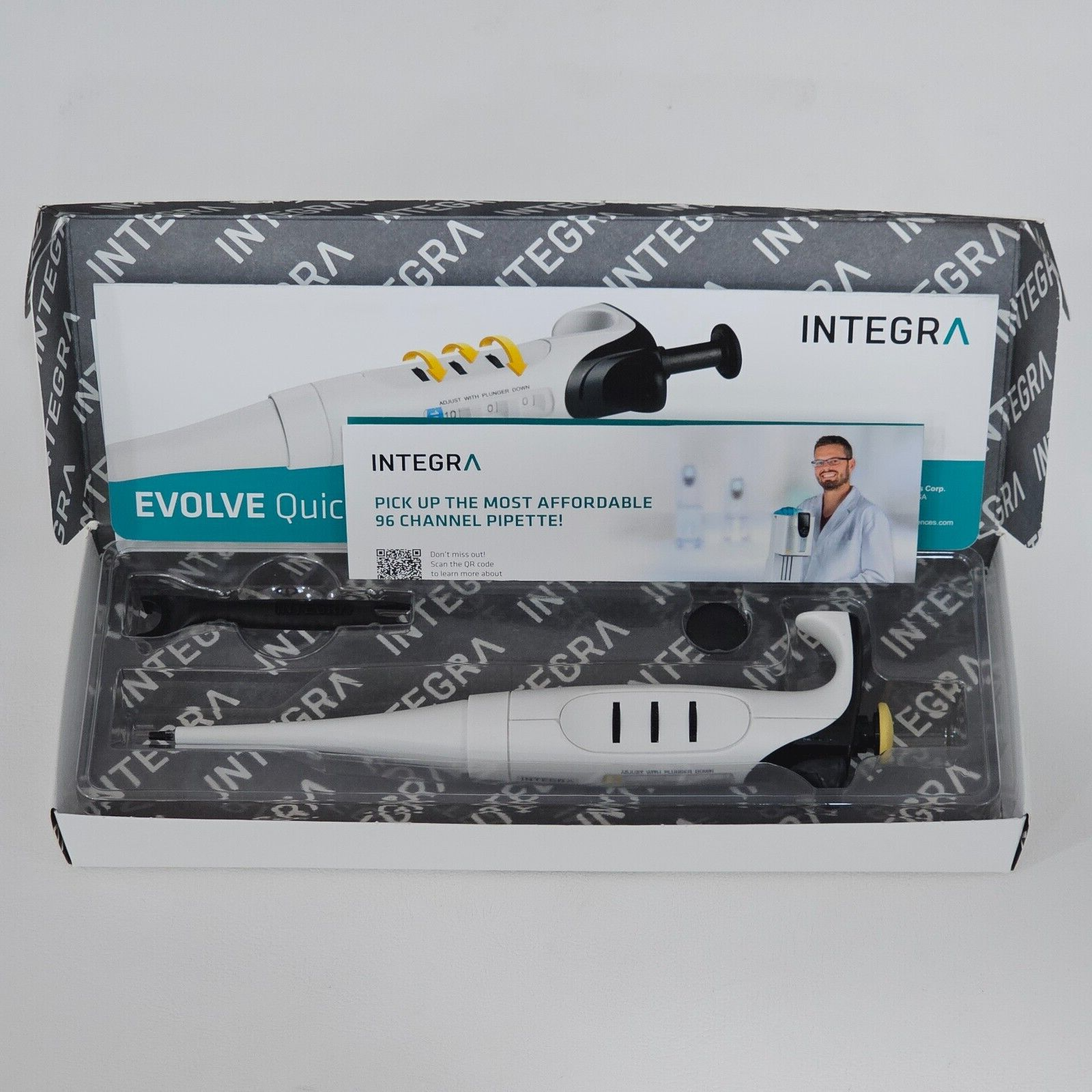 New INTEGRA EVOLVE Well balanced Manual Pipette 3015 Single Channel 100-100µl