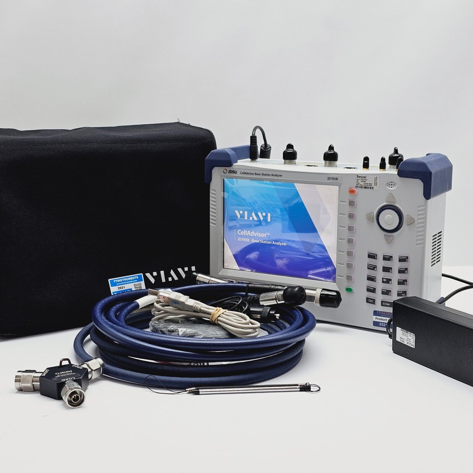 Viavi JDSU Calibrated JD785B CellAdvisor Base Station Analyzer 9kHz-8GHz + Acces