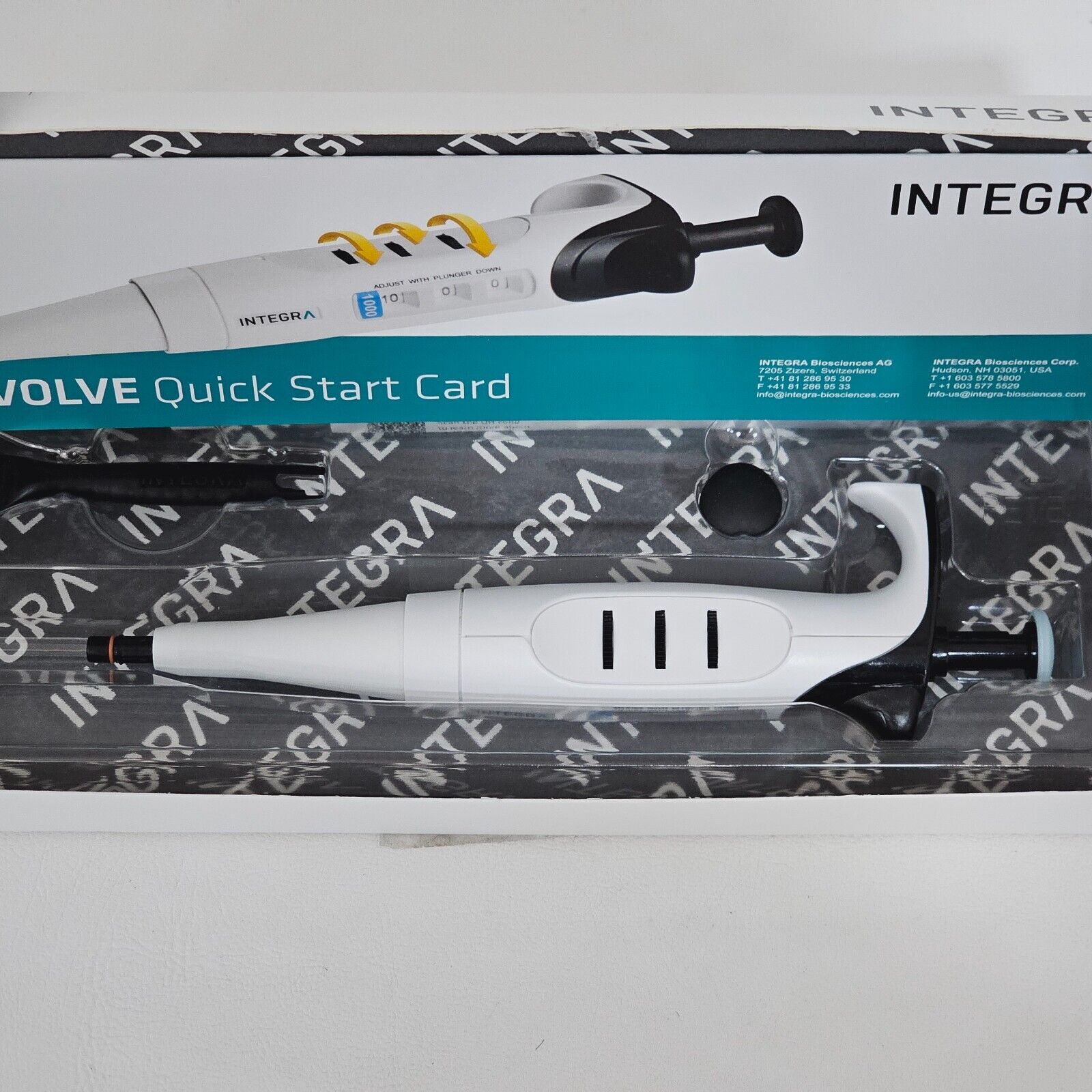 INTEGRA EVOLVE Well balanced Manual Pipette 3018 Single Channel 100-1000µl