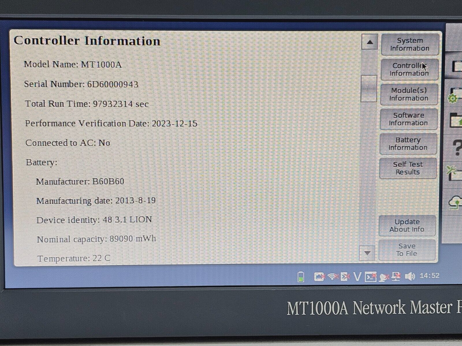 Anritsu MT1000A Network Master Pro MU100010A 10G Ethernet Multirate Dual Channel