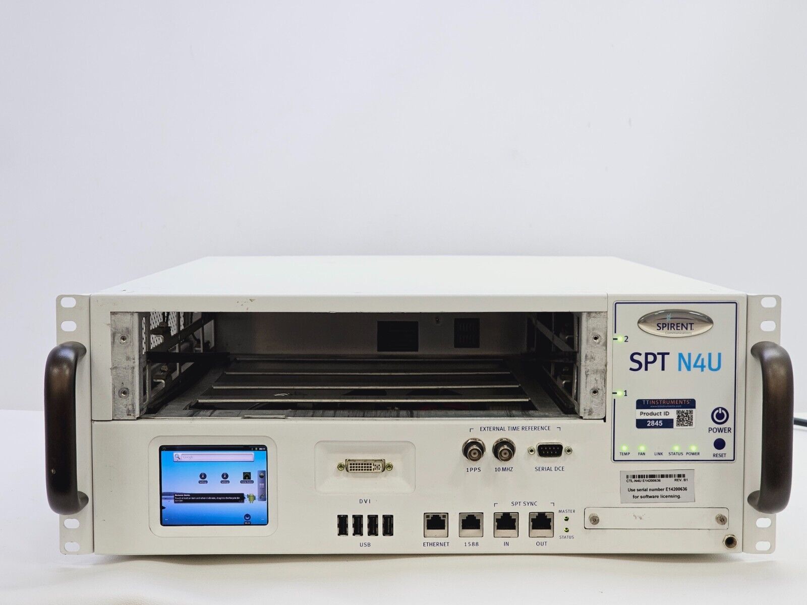 Spirent SPT N4U 220 2-Slot Chassis + MX2-10G-S4 Ethernet Mod 100M/1G/2.5G/5G/10G