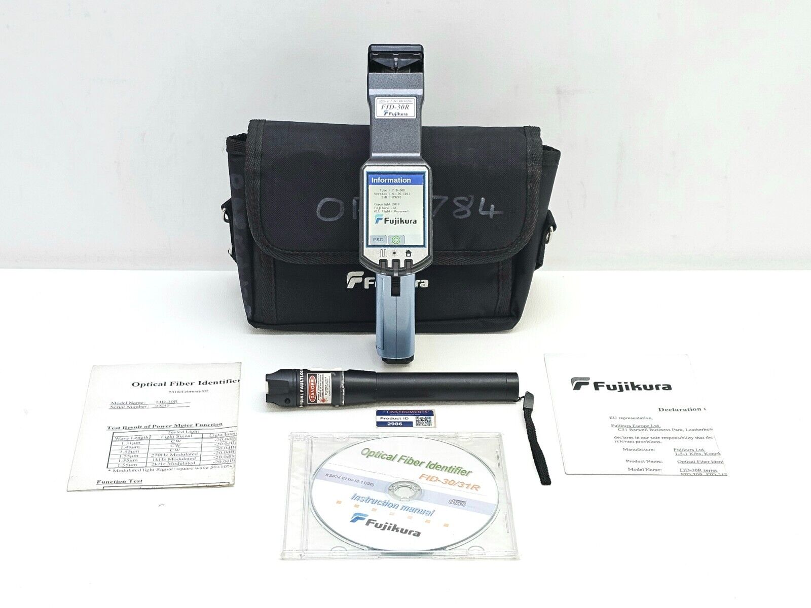 Fujikura FID-30R Optical Fiber Identifier & Power Meter + VFL