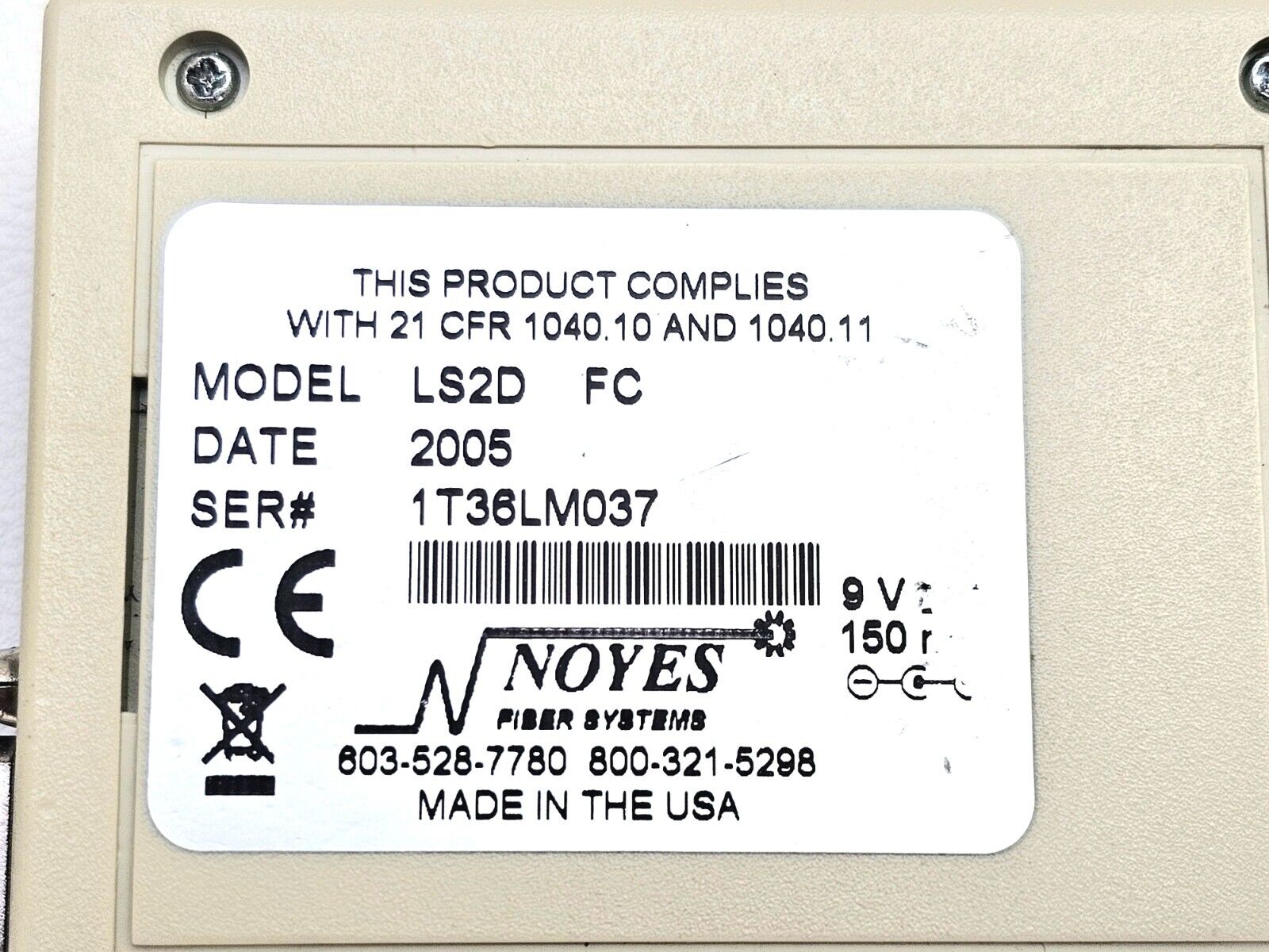 AFL Noyes OPM4-3D & LS2D FC Laser Source (1310/1550) and Power Meter