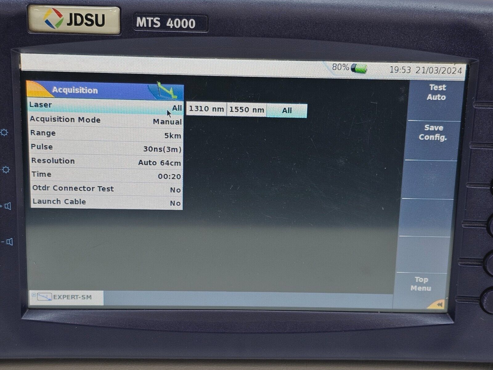 Viavi JDSU MTS 4000 + 4126 MA3 OTDR 1310/1550nm SM OTDR Module