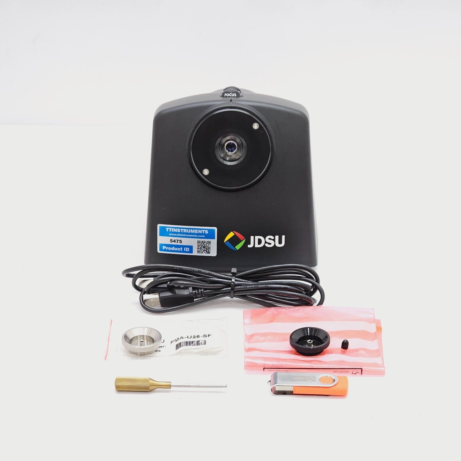 Viavi JDSU USB2 Digital Fiber Microscope FVA-2400-L with U25 2.5 Adapters PC/APC