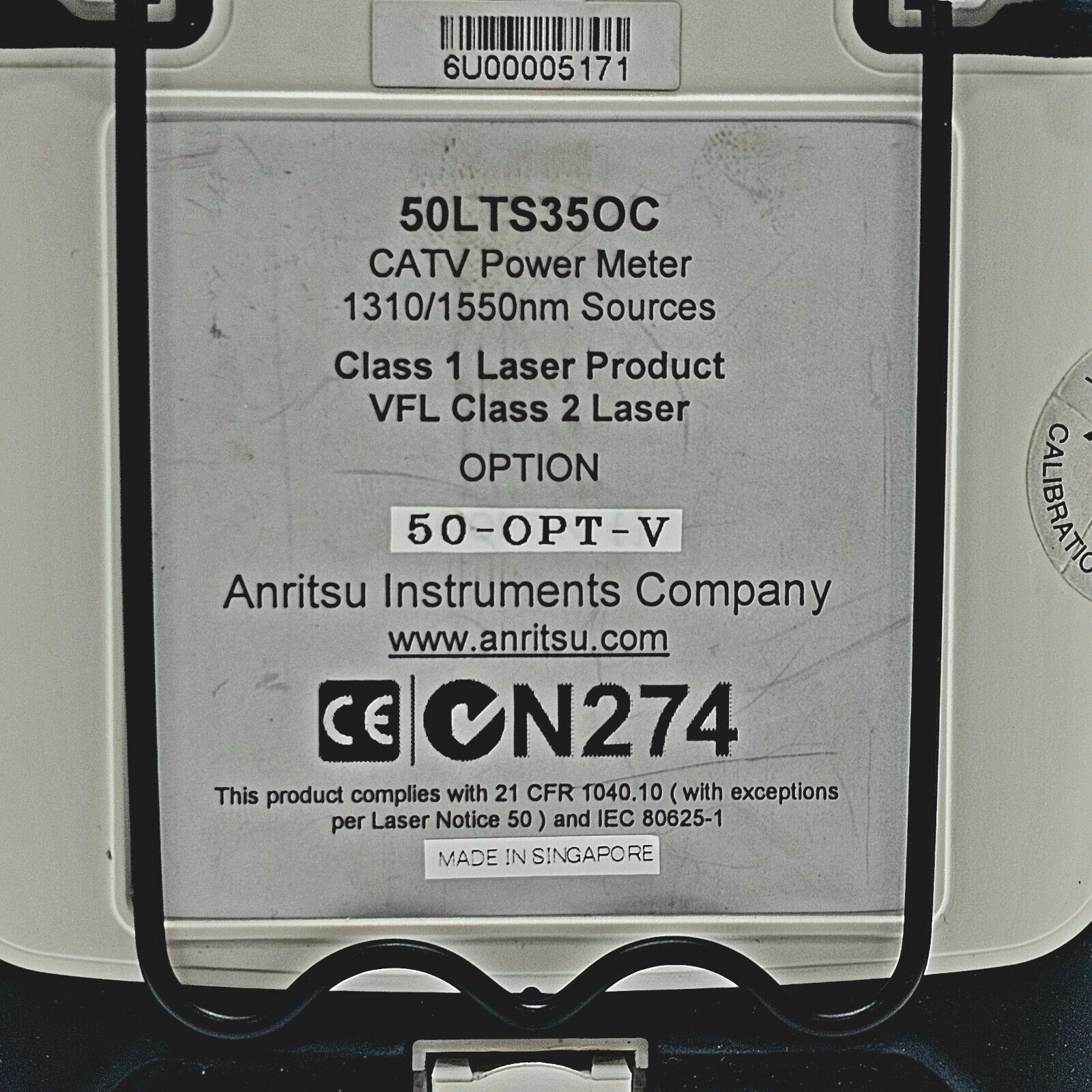 ANRITSU 50LTS350C CMA 50 Loss Test Set 1310/1550 LS + CATV Power Meter Option V