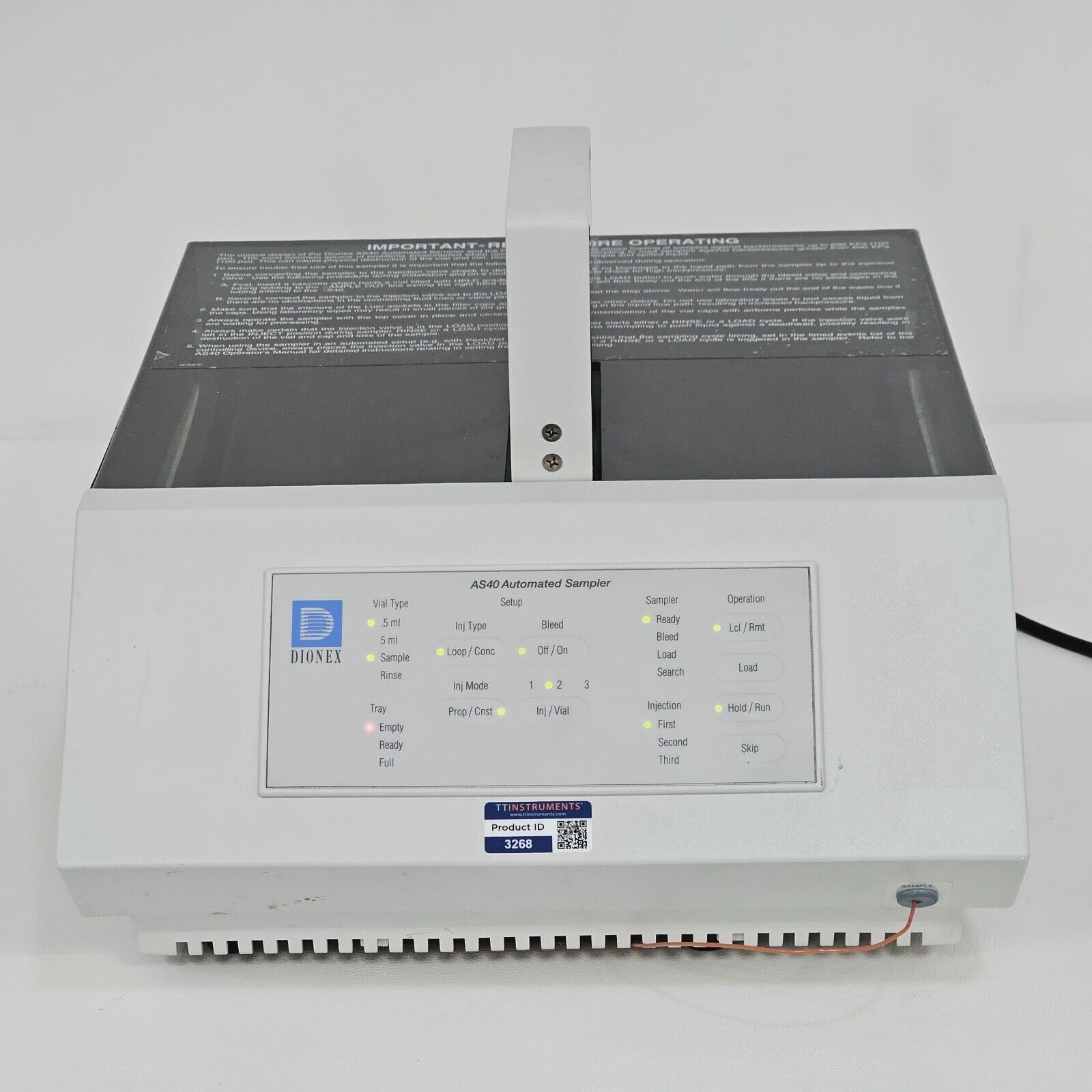 Dionex As40 Aotomated Sampler AS40-1