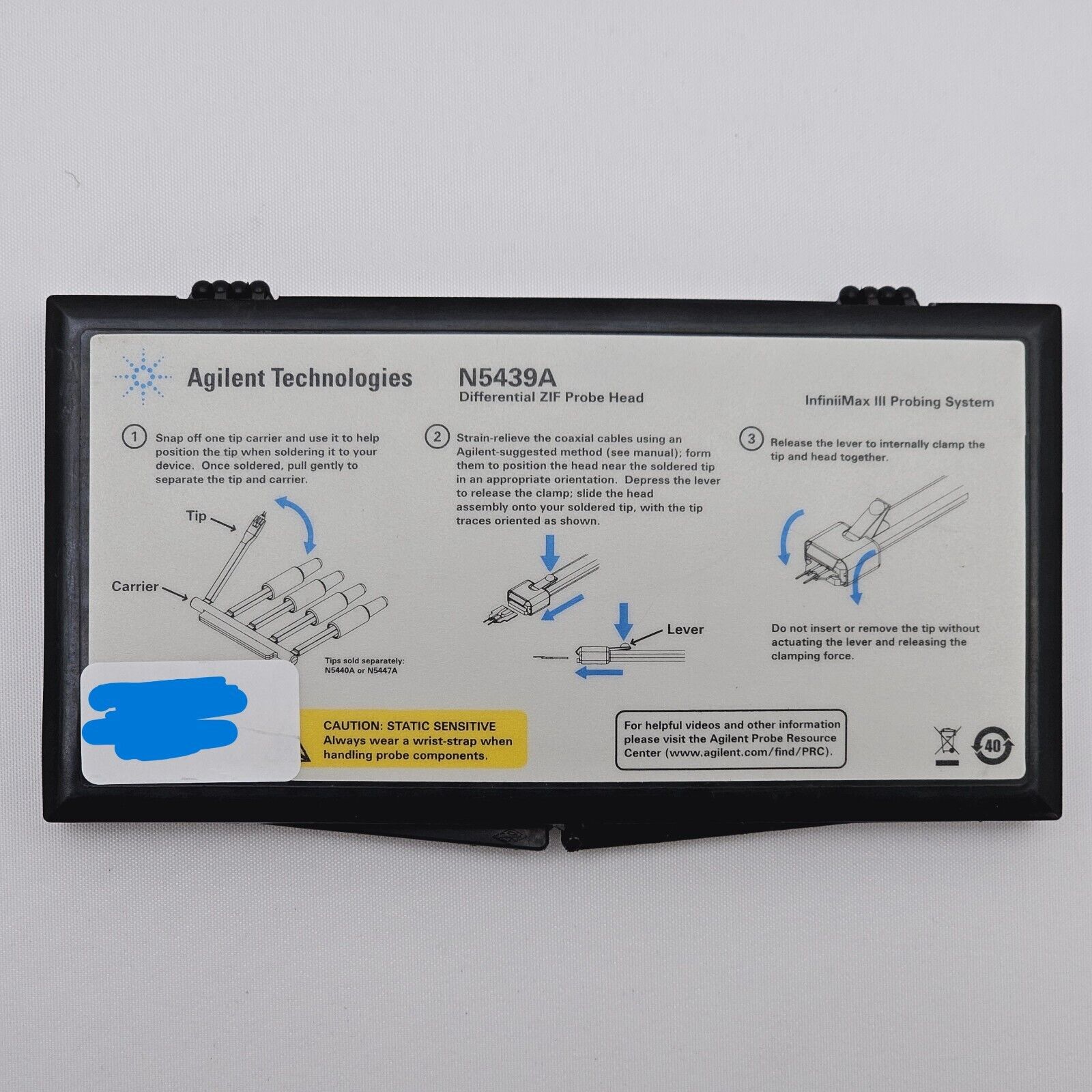 Agilent Keysight N5439A Differential ZIF Probe Head InfiniiMax III 28 GHz