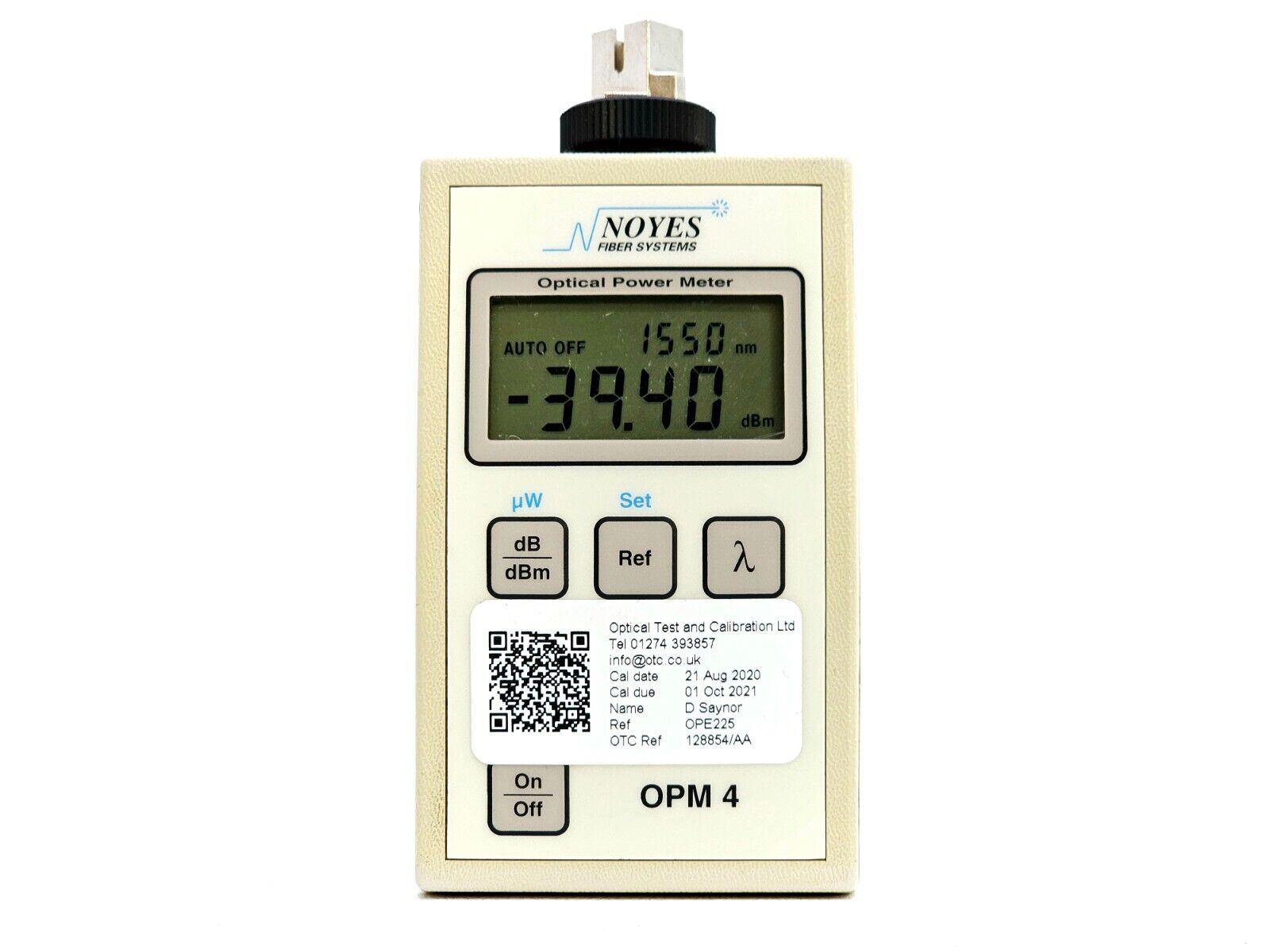 AFL Noyes OPM 4 Optical Power Meter OPM4-2C SM MM 850/1300/1310/1550nm +6 to -60