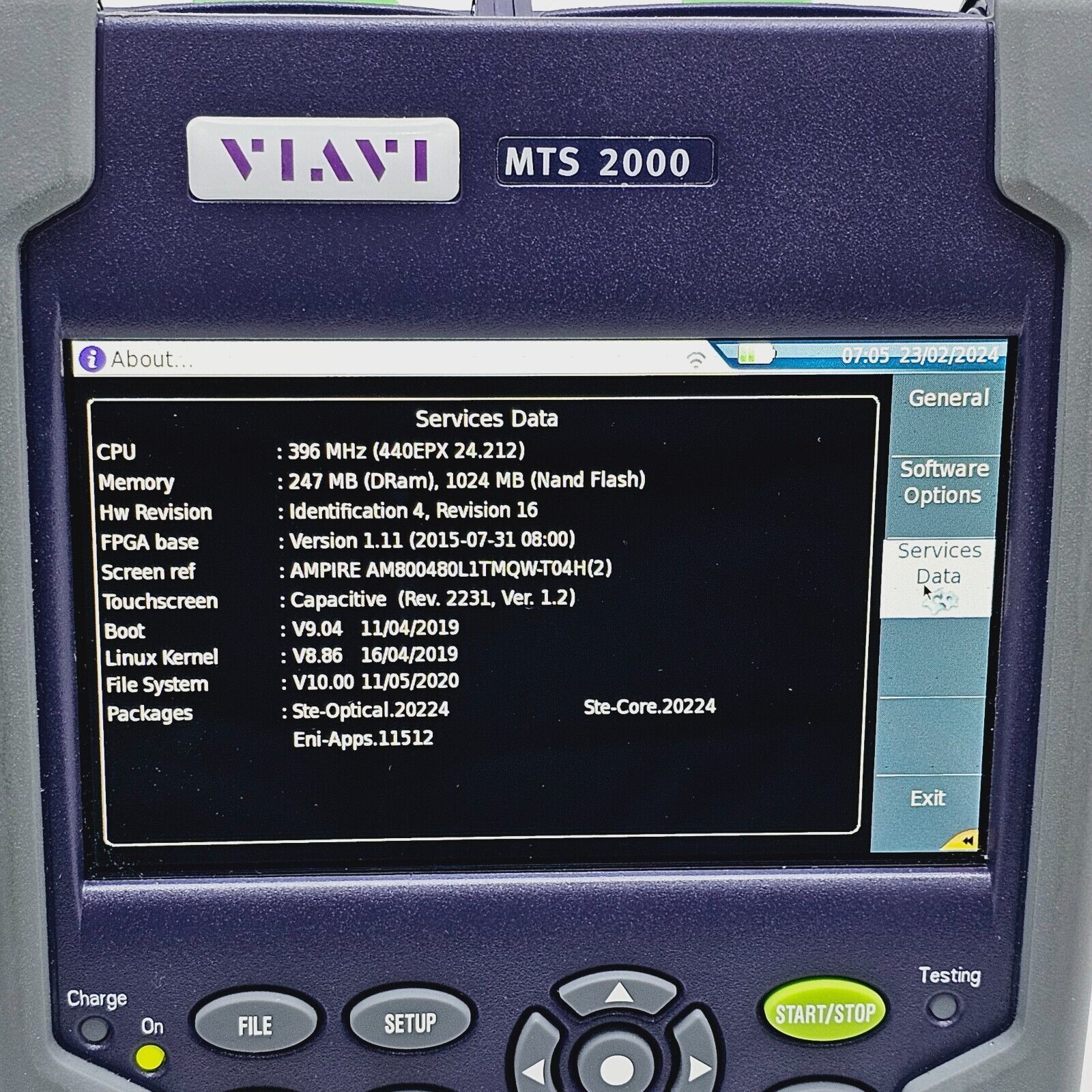 Viavi JDSU MTS 2000 + 4136 FMP2 1310/1550 & 1625 Filtered PON OTDR 46/45/44 dB