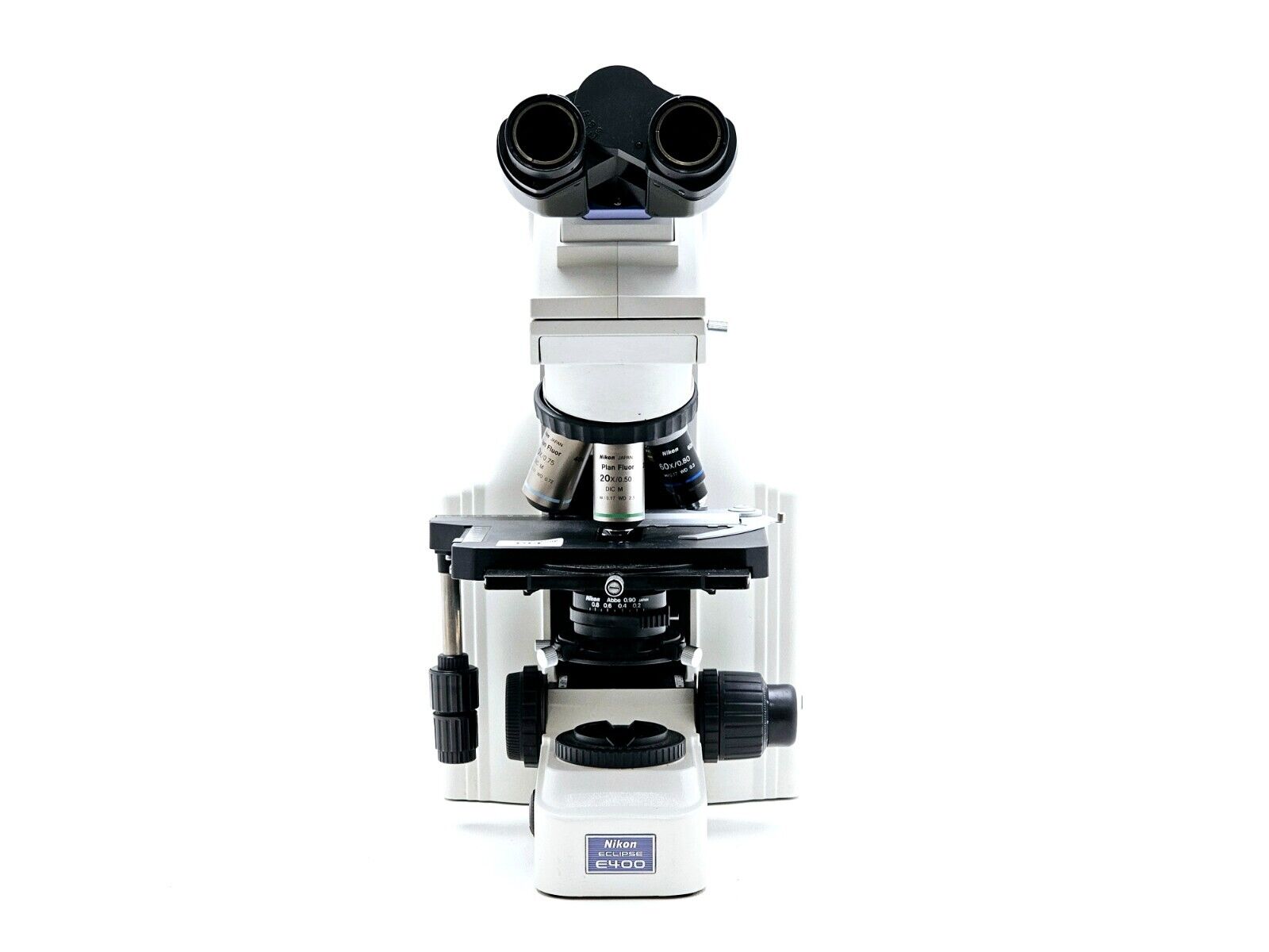 NIKON ECLIPSE E400 Microscope + 5x Objectives 40x/0.75 60x/0.80 4x/0.10 10x/0.25