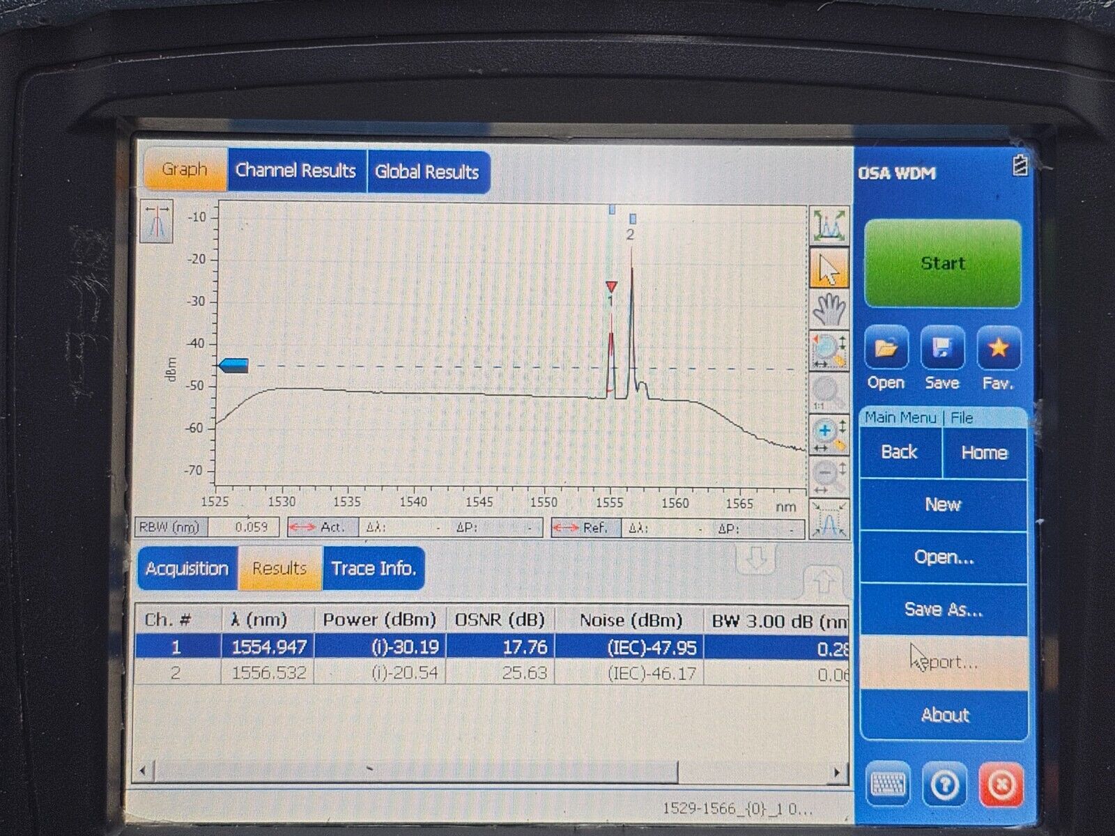 EXFO FTB-200 V2 & FTB-5240S-P OSA with Polarisation Controller In-band OSNR Opt.