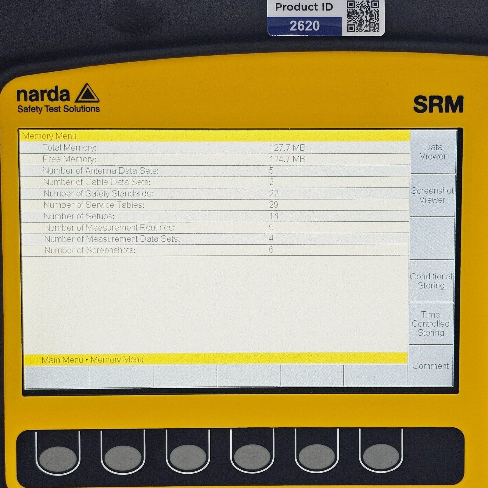 Narda SRM-3006 w/ 9 kHz - 6 GHz & E-Field Antenna Three-Axis 27 MHz - 3 GHz