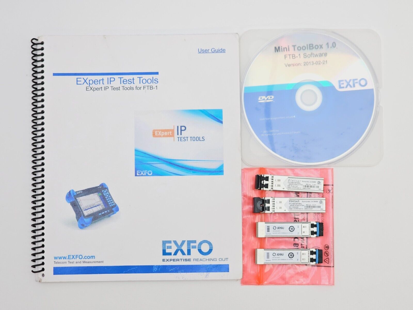 EXFO FTB-1 Mainframe with FTB-860 NetBlazer GigE Optical Electrical 1G Gigabit