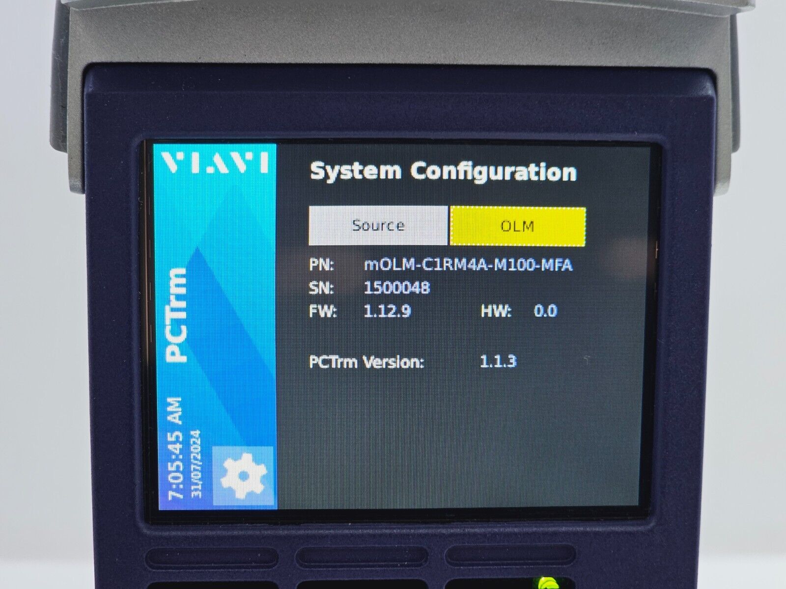 Viavi JDSU MAP-220C-A PCT-rm with mSRC-C2 Source and mOLM-C1 IL/RL Module 2019