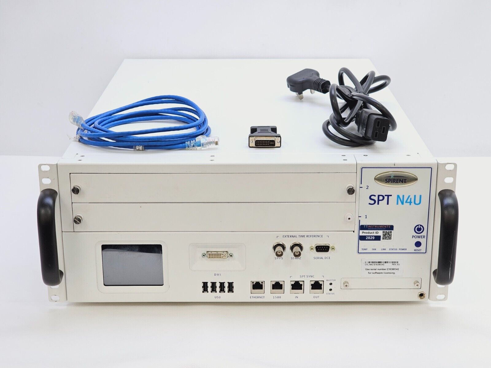 Spirent SPT N4U 220 2-Slot Chassis + MX2-10G-S8 Ethernet Module 8-Port Tester