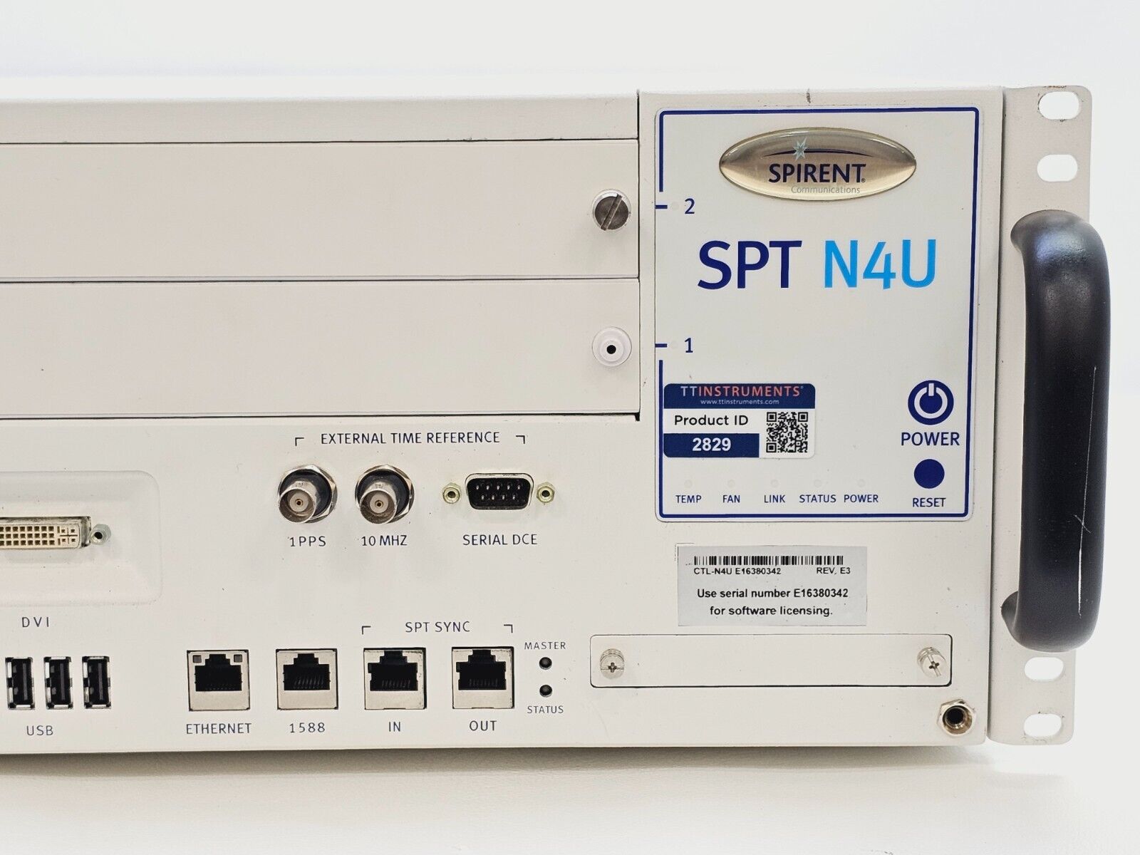 Spirent SPT N4U 220 2-Slot Chassis + MX2-10G-S8 Ethernet Module 8-Port Tester