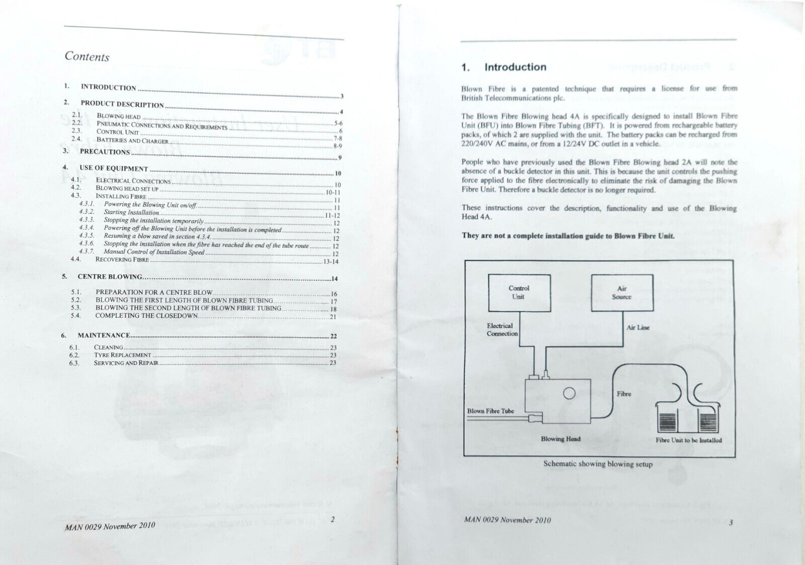 BT Blown Fiber Blowing Unit 3A