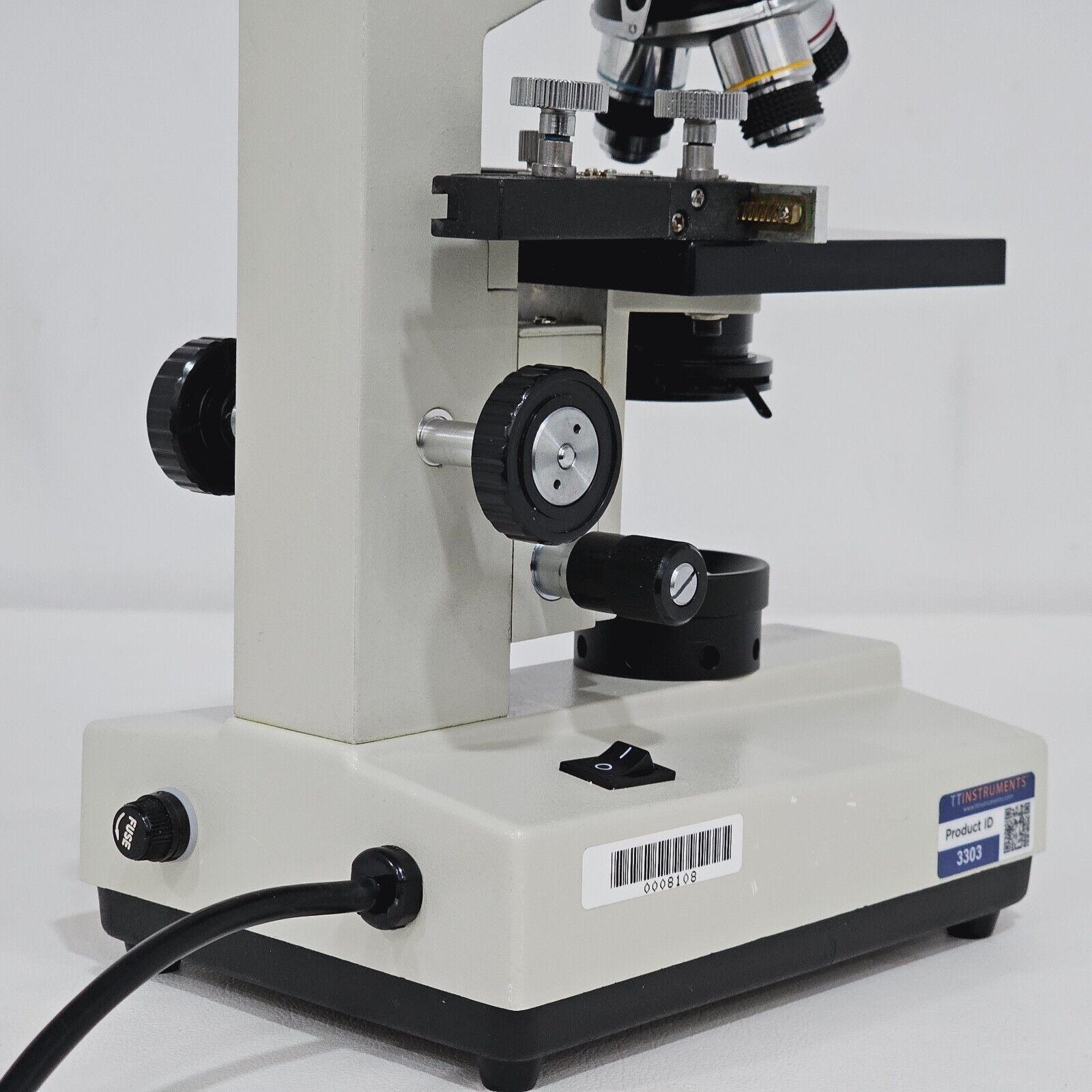 Microscope with Objectives 10/0.25 4/0.1 40/0.65