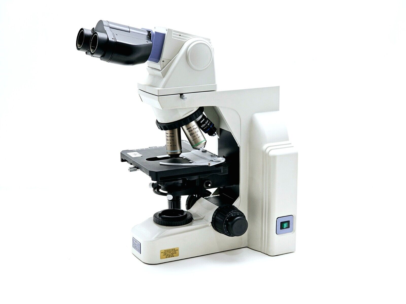 NIKON ECLIPSE E400 Microscope + 5x Objectives 40x/0.75 60x/0.80 4x/0.10 10x/0.25