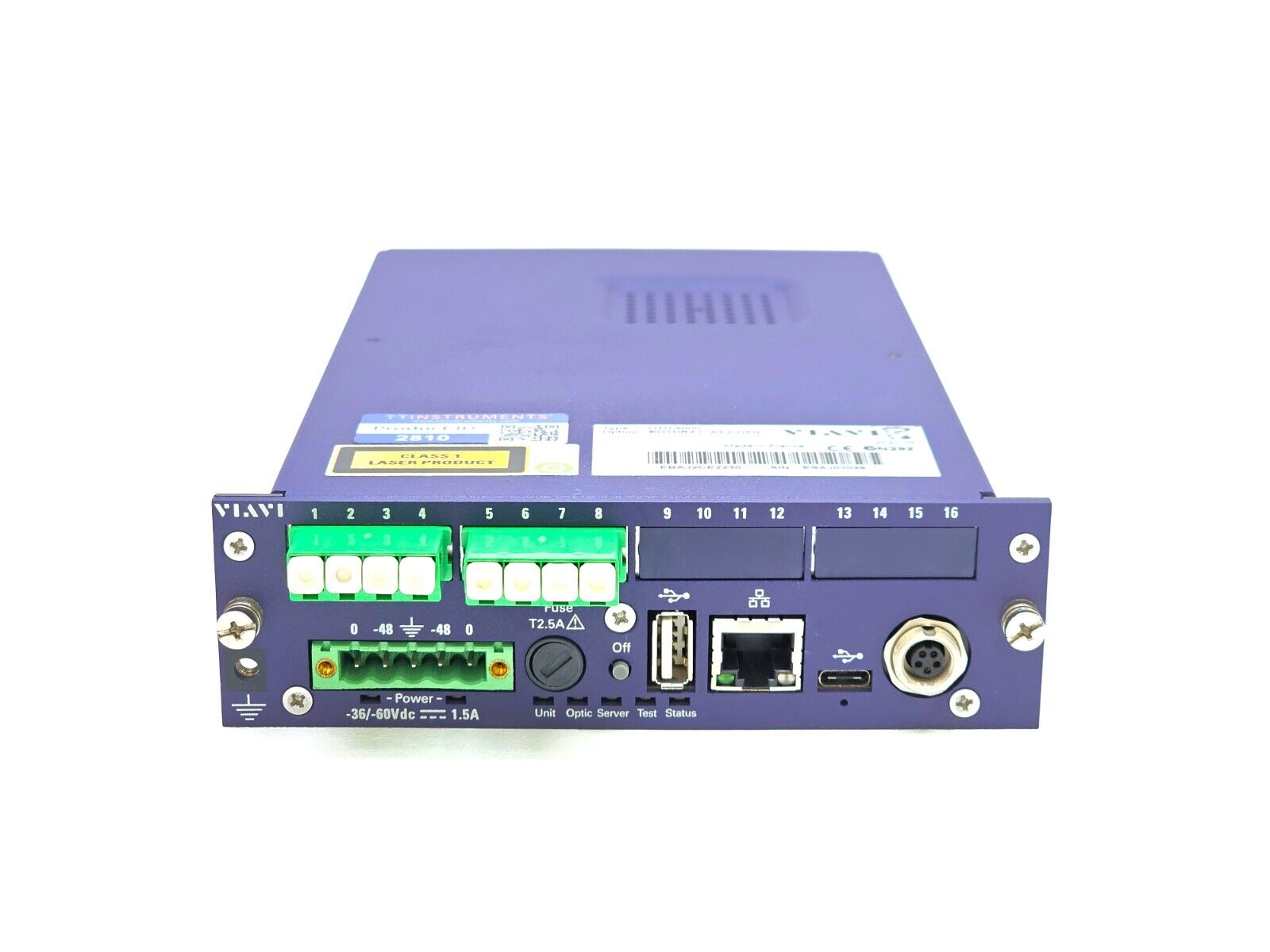 Viavi JDSU OTU 5000 EOTDR2-L-A1-COTU 8-port 1625nm OTDR Medium Range