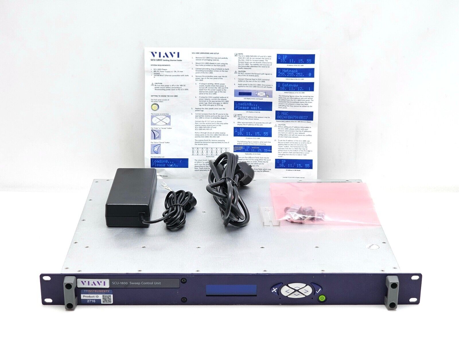 Viavi JDSU SCU-1800 Sweep Control Unit Reverse Sweep 16-Port Multi-U DOCSIS 3.1