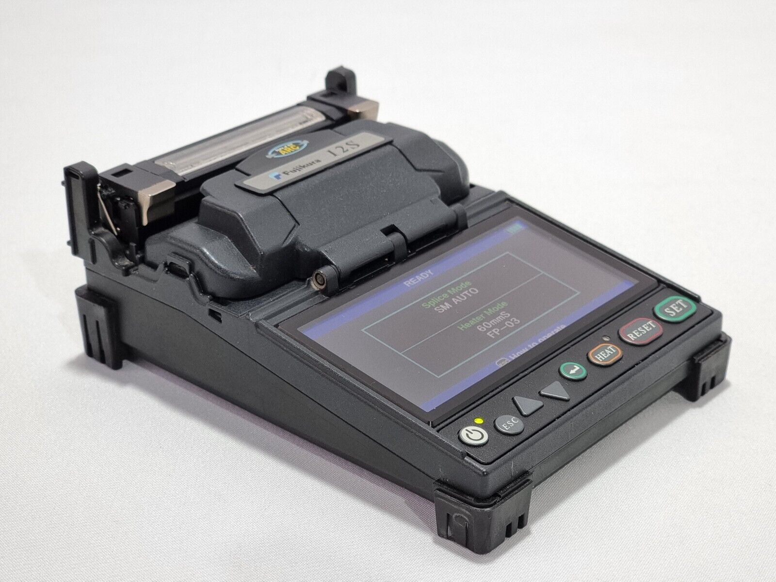 Fujikura 12S SM MM Fixed V-Groove Fiber Optic Fusion Splicer + 250 Fiber Holders