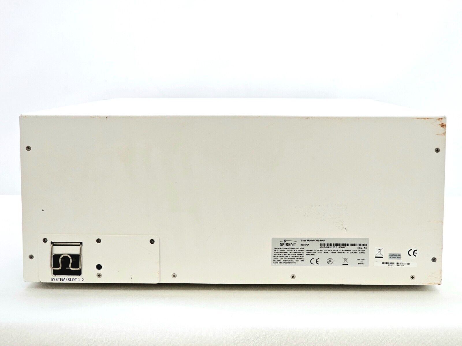 Spirent SPT-N4U-220 2-Slot Chassis Base Model CHS-N4U REV. A3 SPT N4U