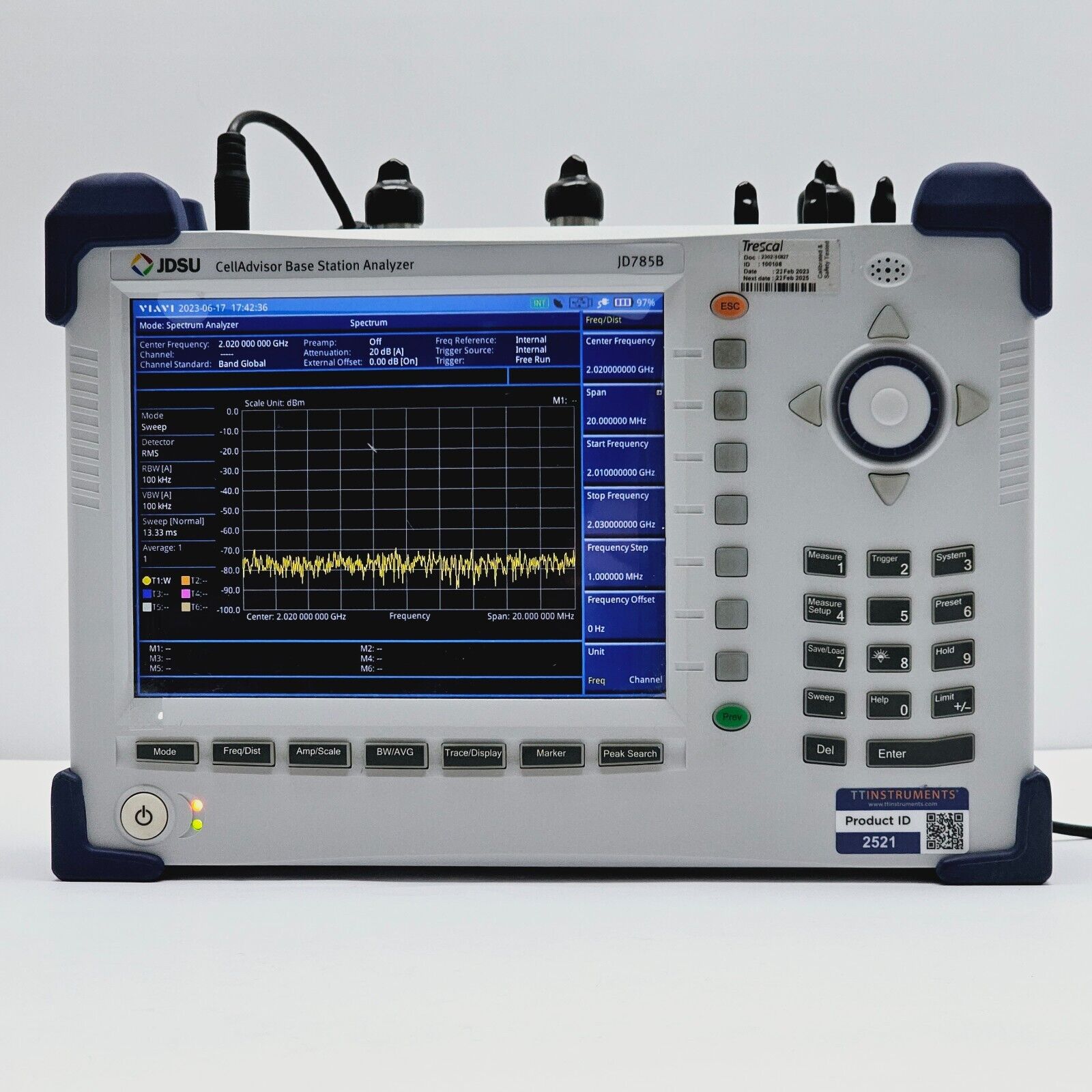 Viavi JDSU Calibrated JD785B CellAdvisor Base Station Analyzer 9kHz-8GHz + Acces