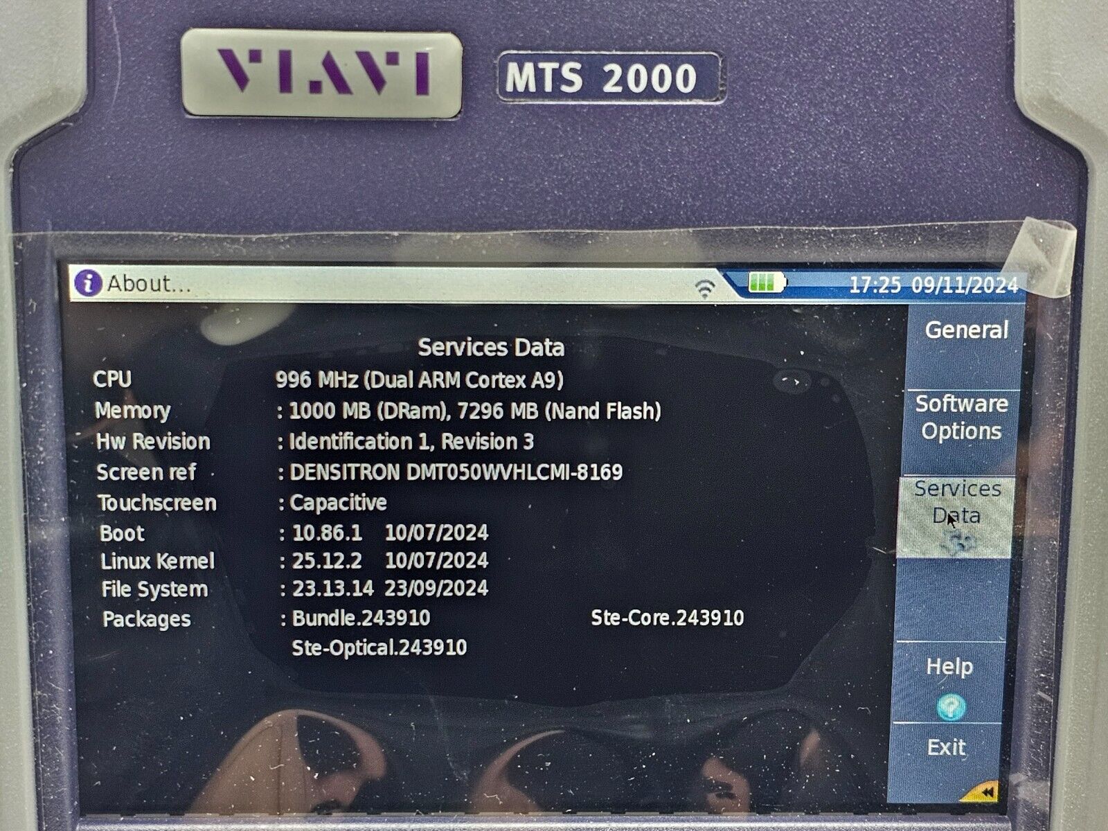 Viavi JDSU MTS 2000 V2 with 4138 MP49 Metro PON 1310/1490/1550 nm OTDR FCOMP SW