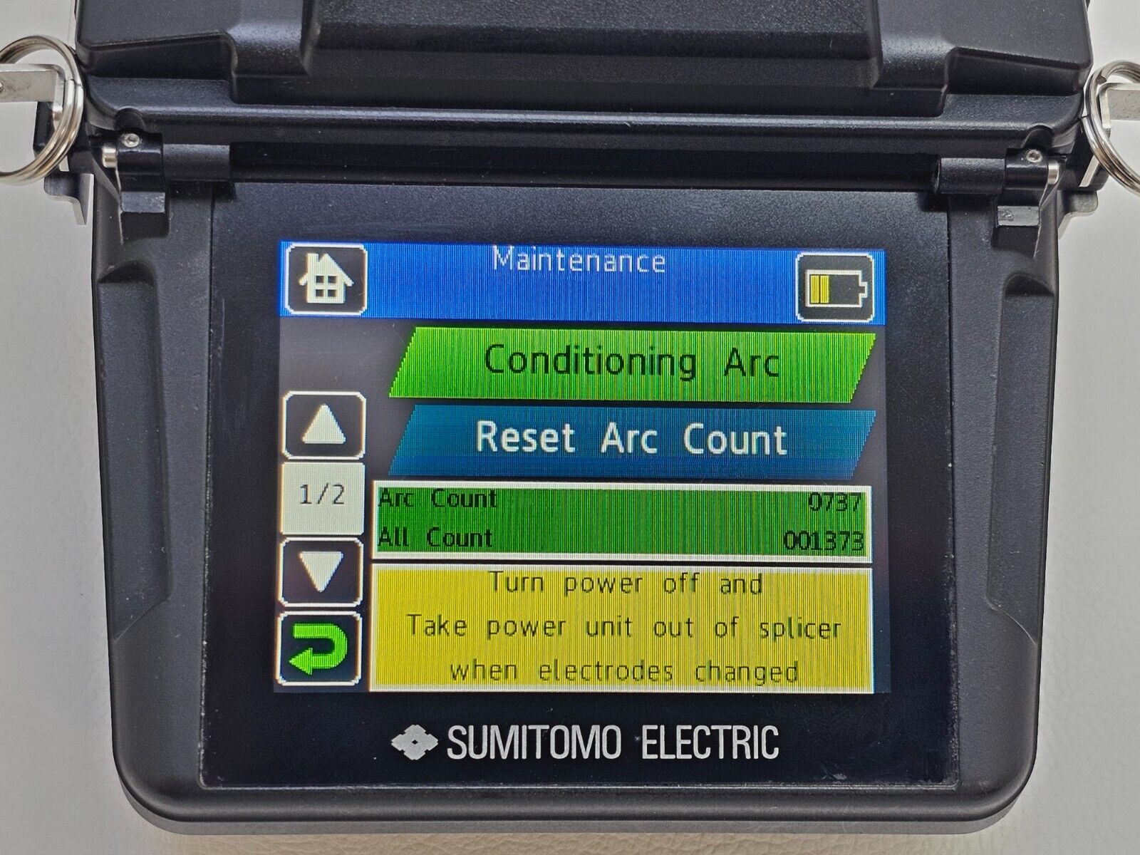 Sumitomo Type-201e-VS V-Groove Splicer + FC-8R Cleaver & 250 Holders ARC 1373