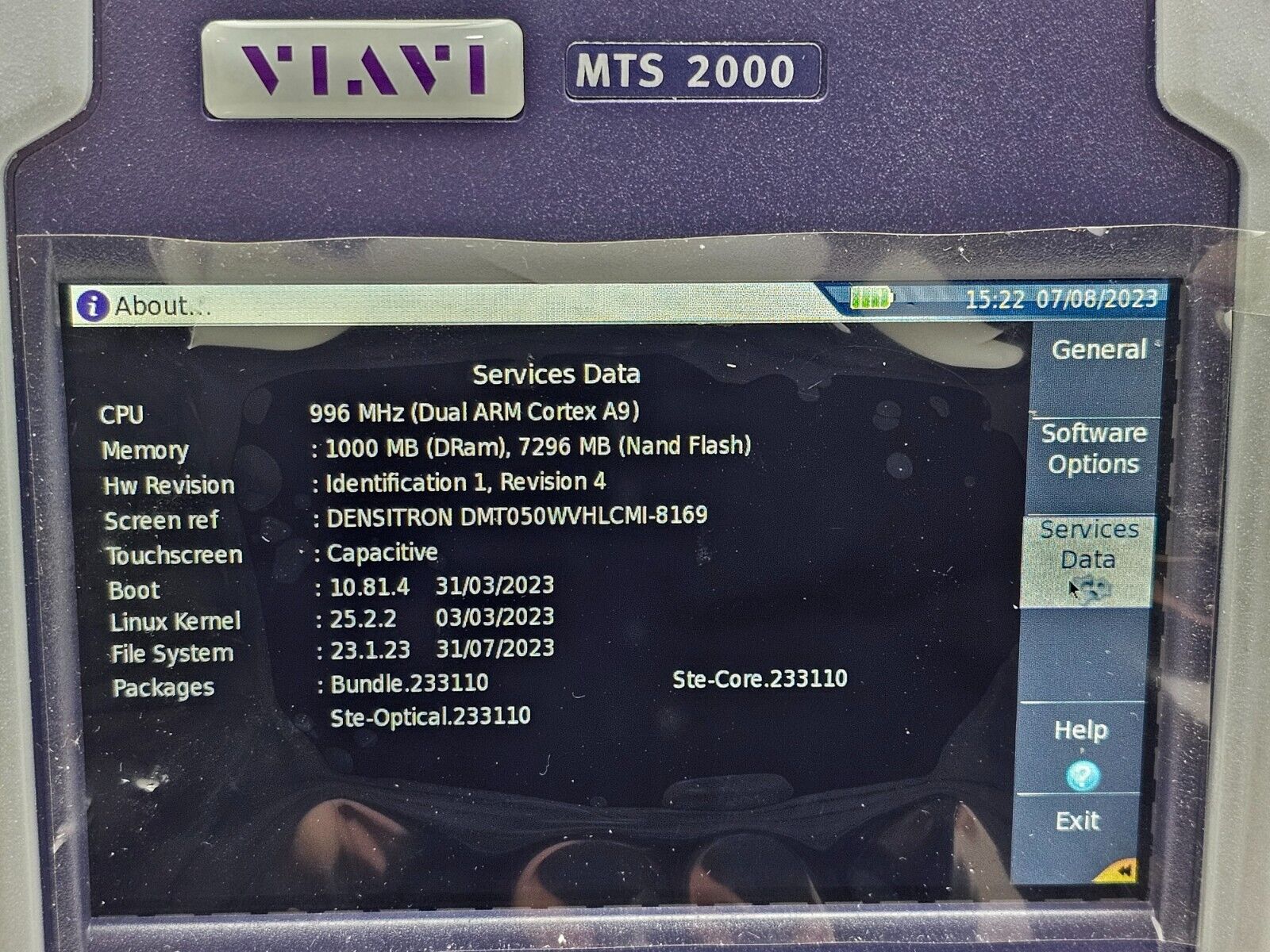 Viavi JDSU MTS 2000 V2 with 4136 FMP2 Metro PON 1310/1550nm + F1625 Live OTDR