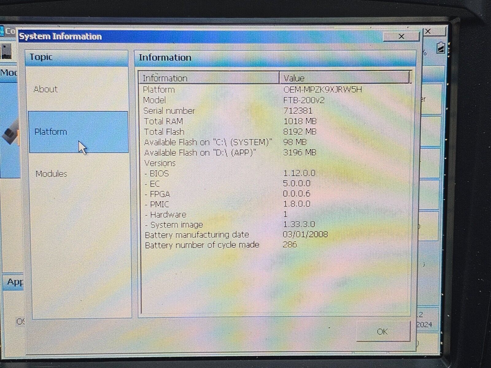 EXFO FTB-200 V2 Mainframe + FTB-5240S-P OSA INB (in-band OSNR) & ADV Options