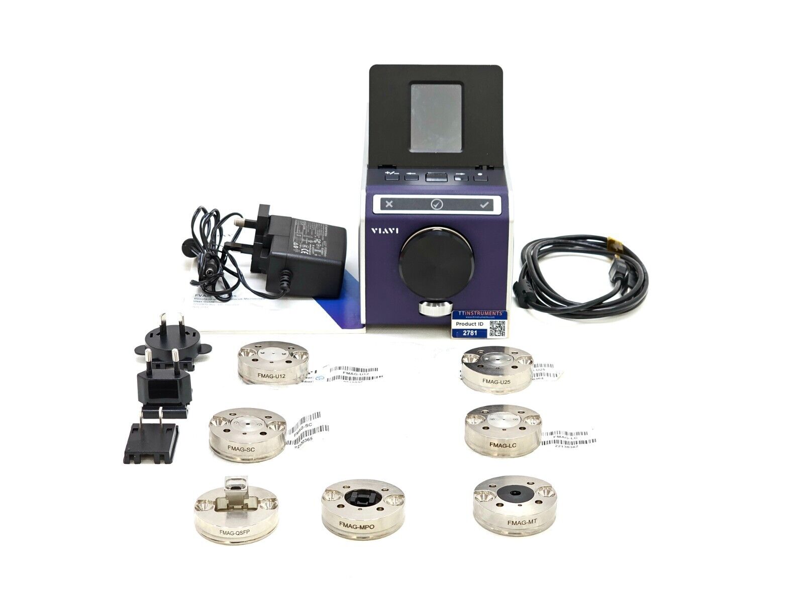 Viavi JDSU FVAm-1000-S Bench-Top MPO Autofocus Microscope with Screen & Adapters