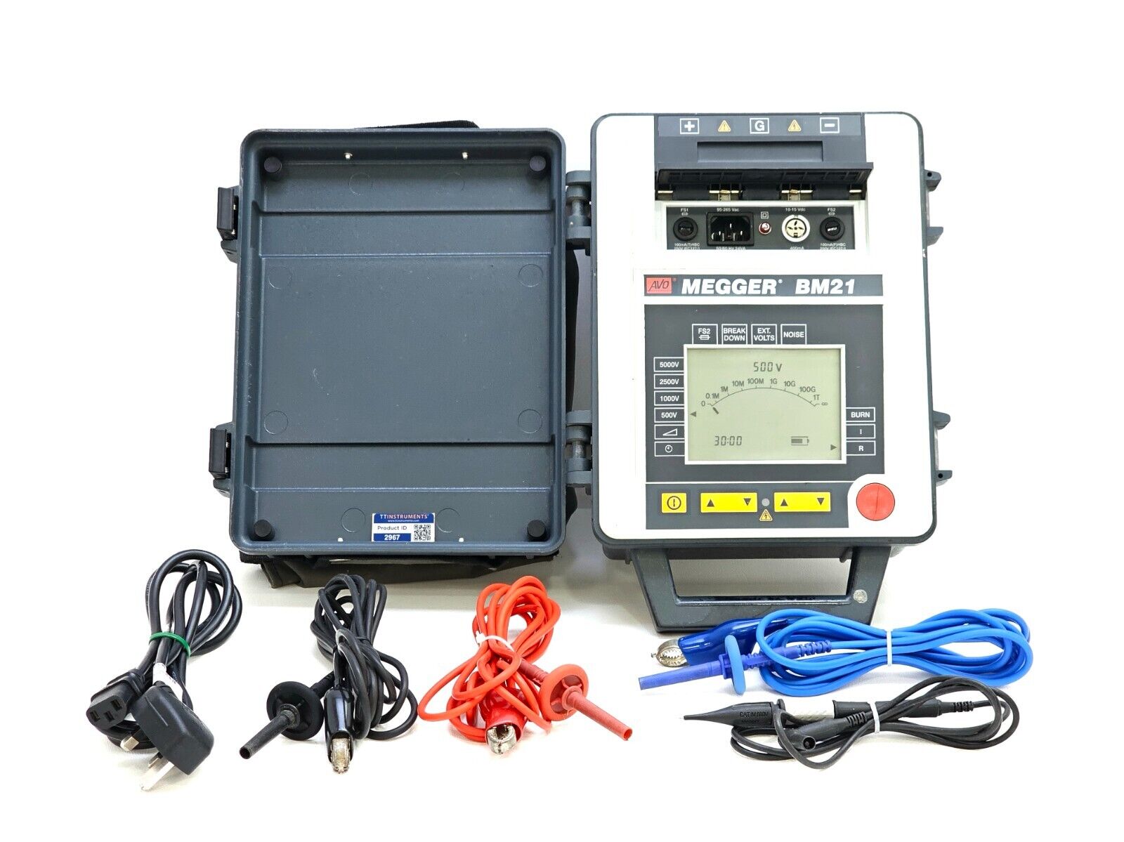 Calibrated Megger BM21 5kV Insulation Resistance Tester Portable with Leads