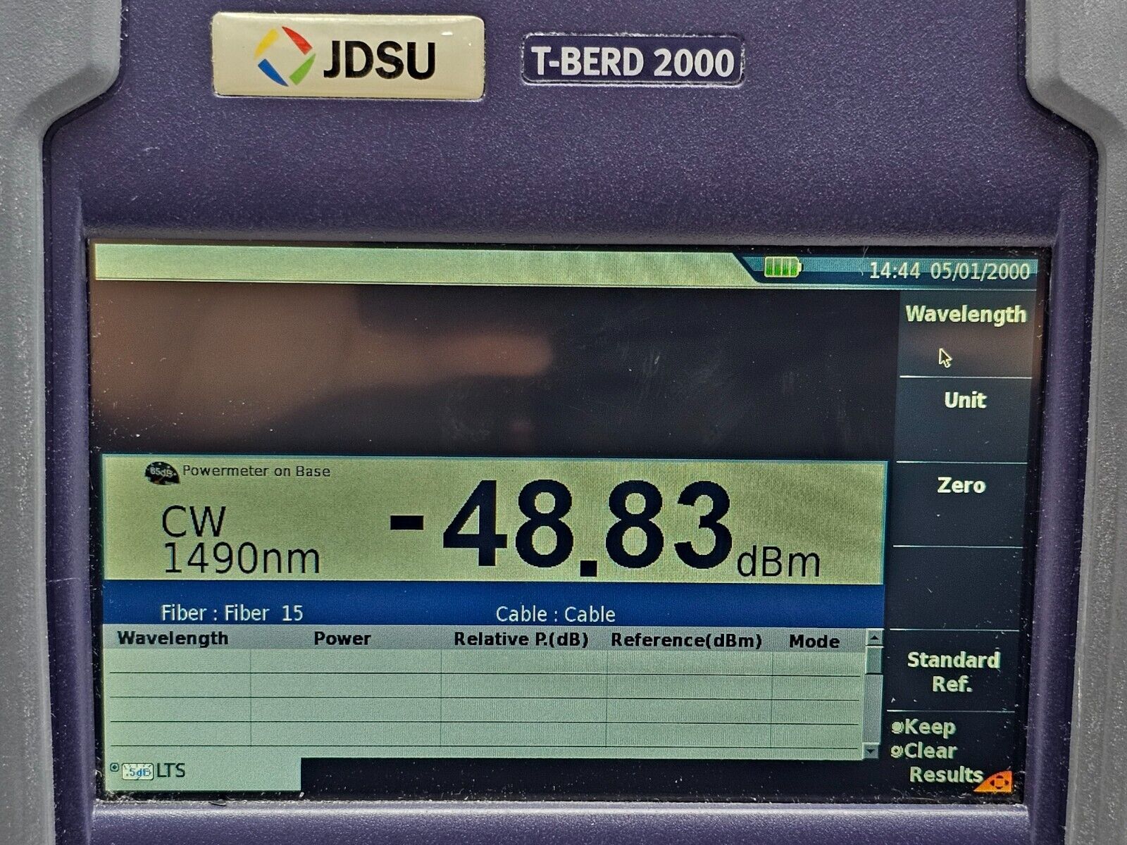 Viavi JDSU T-BERD 2000 Test Platform / Mainframe with built-in Power Meter