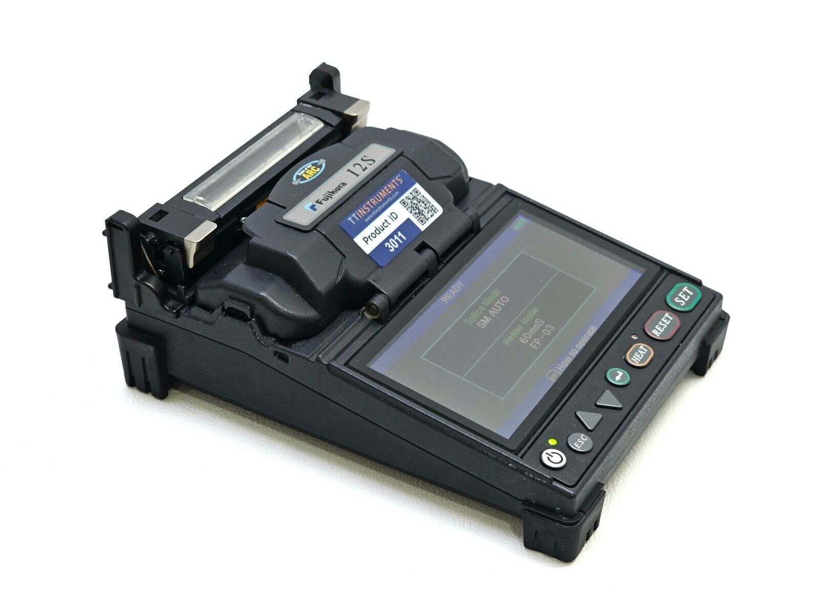 Fujikura 12S SM MM Fiber Fusion Splicer + CT-30 Cleaver & Fiber Holders ARC 1404