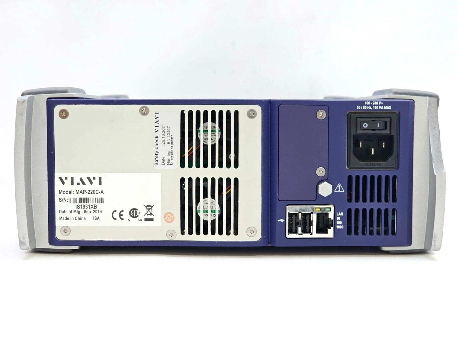 Viavi JDSU MAP-220C-A PCT-rm with mSRC-C2 Source and mOLM-C1 IL/RL Module 2019