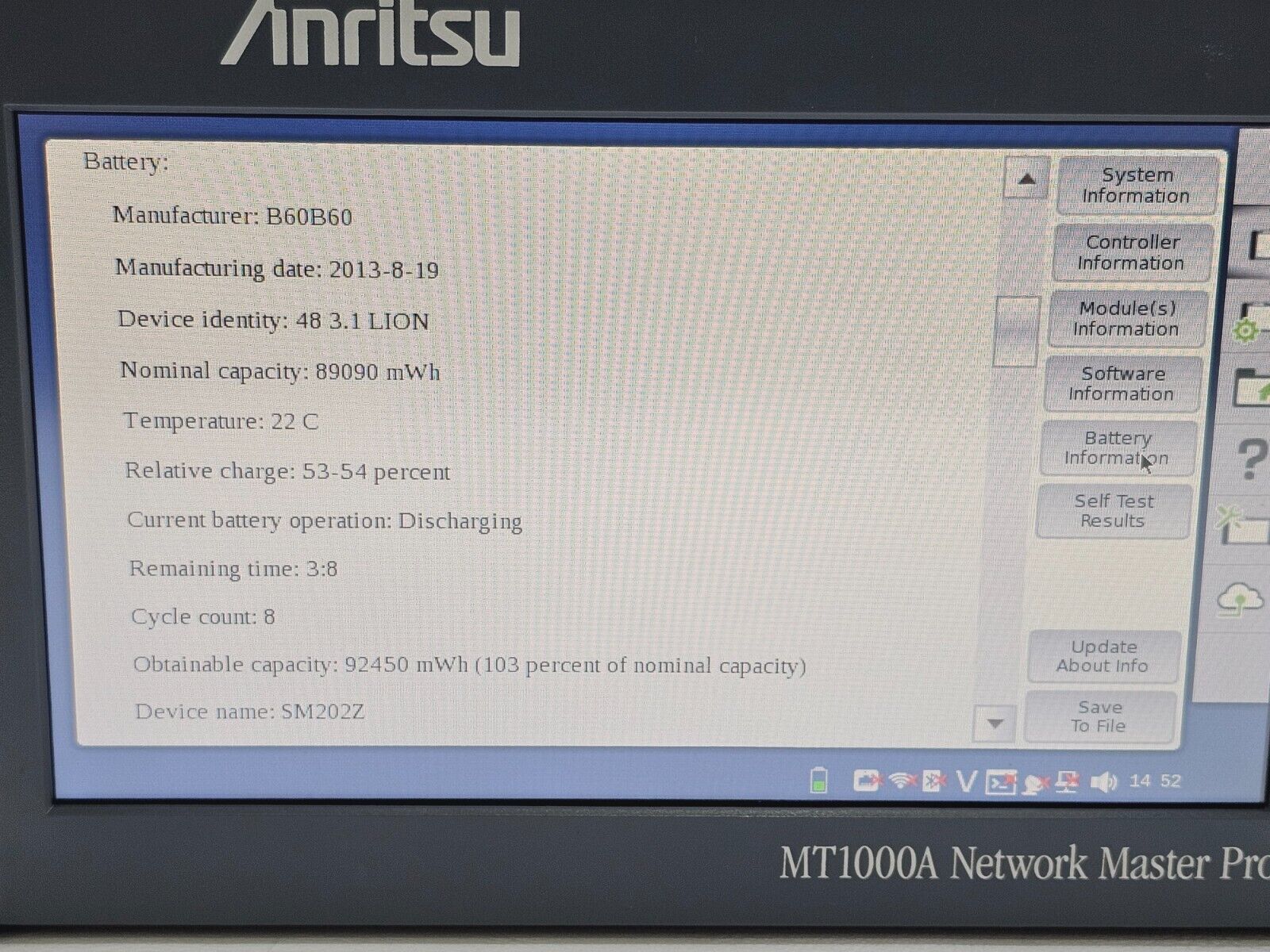 Anritsu MT1000A Network Master Pro MU100010A 10G Ethernet Multirate Dual Channel