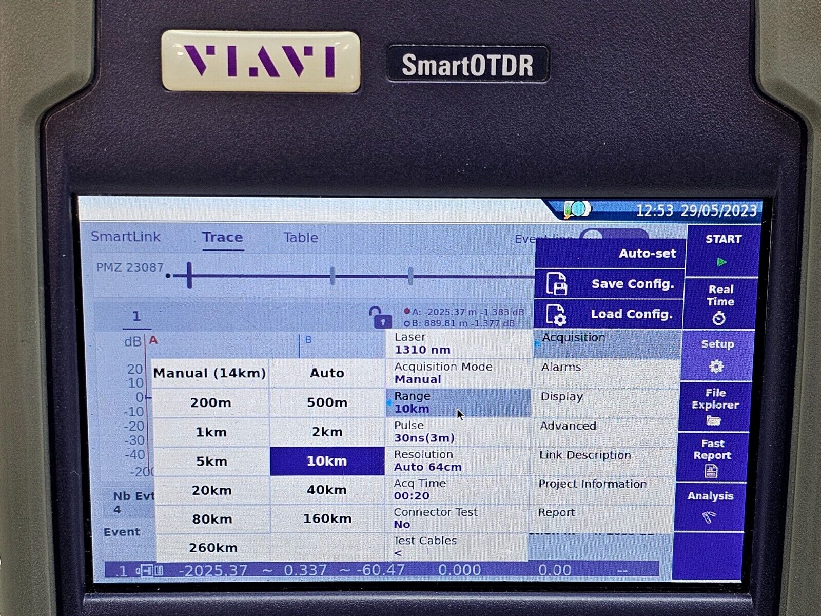 Viavi JDSU E126A SmartOTDR 1310/1550 nm APC SM Metro Access OTDR Smartlink SW