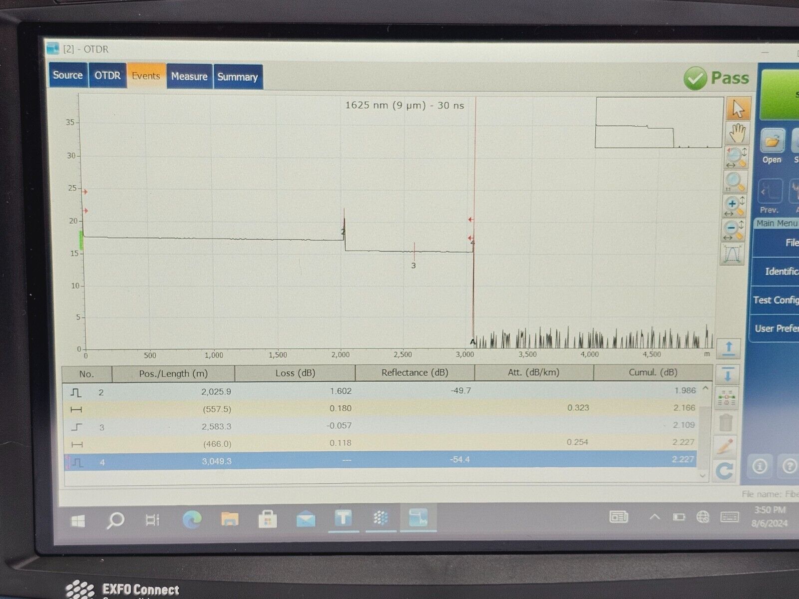 EXFO FTB-2 Mainframe + FTB-7300E SM OTDR 1310/1550/1625 nm & FTB-3930 Multitest