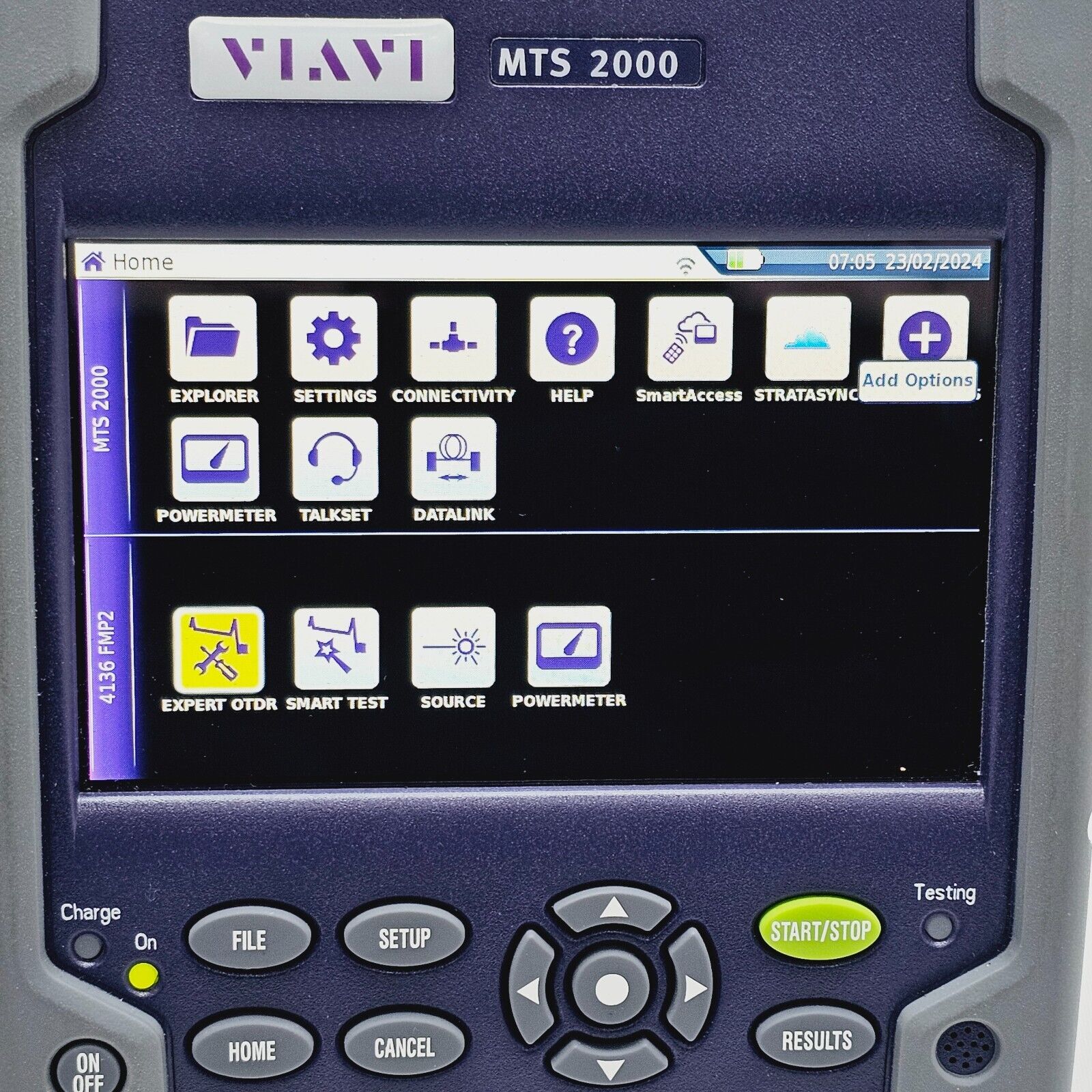 Viavi JDSU MTS 2000 + 4136 FMP2 1310/1550 & 1625 Filtered PON OTDR 46/45/44 dB